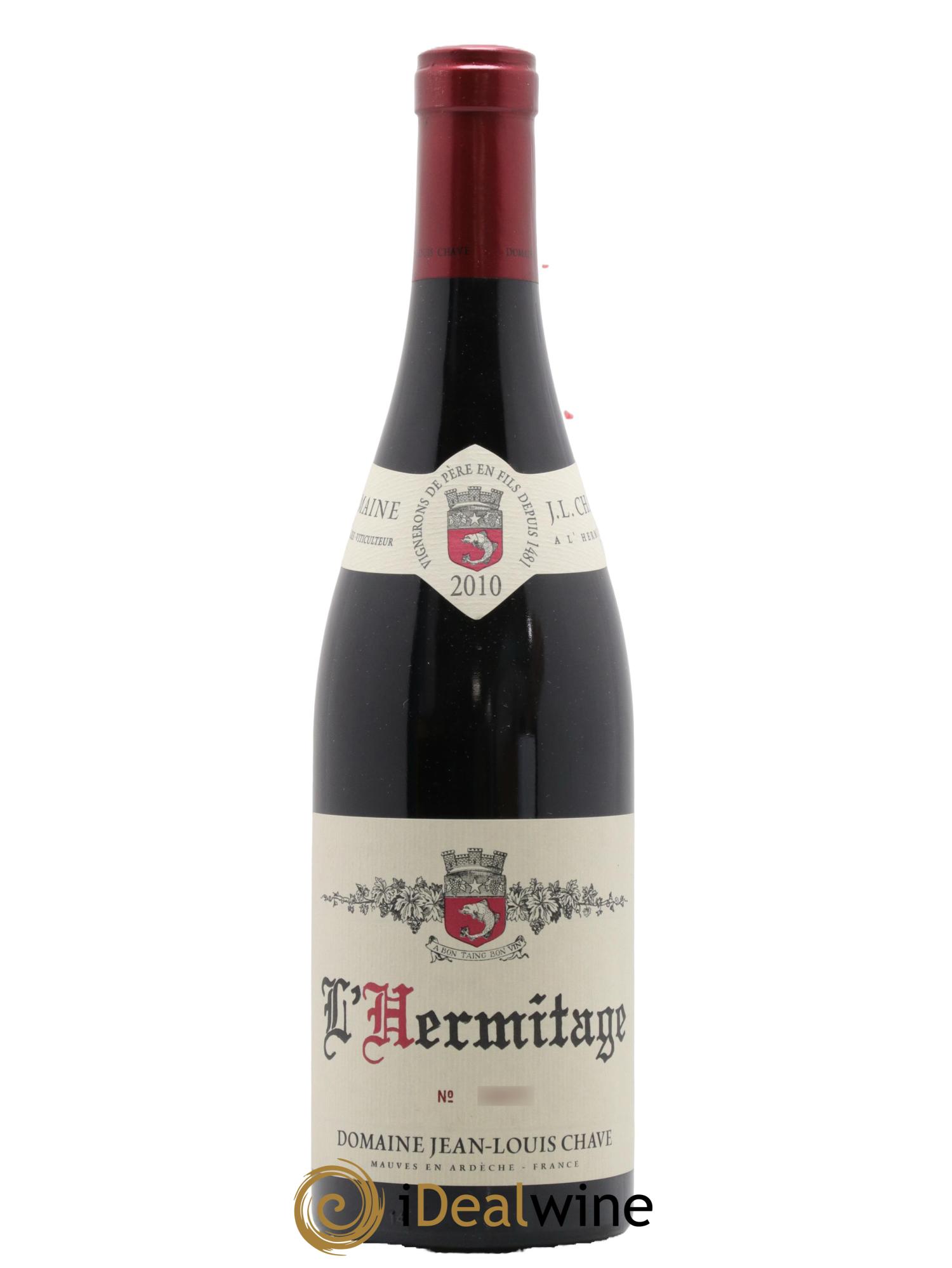 Hermitage Jean-Louis Chave 2010 - Posten von 1 Flasche - 0