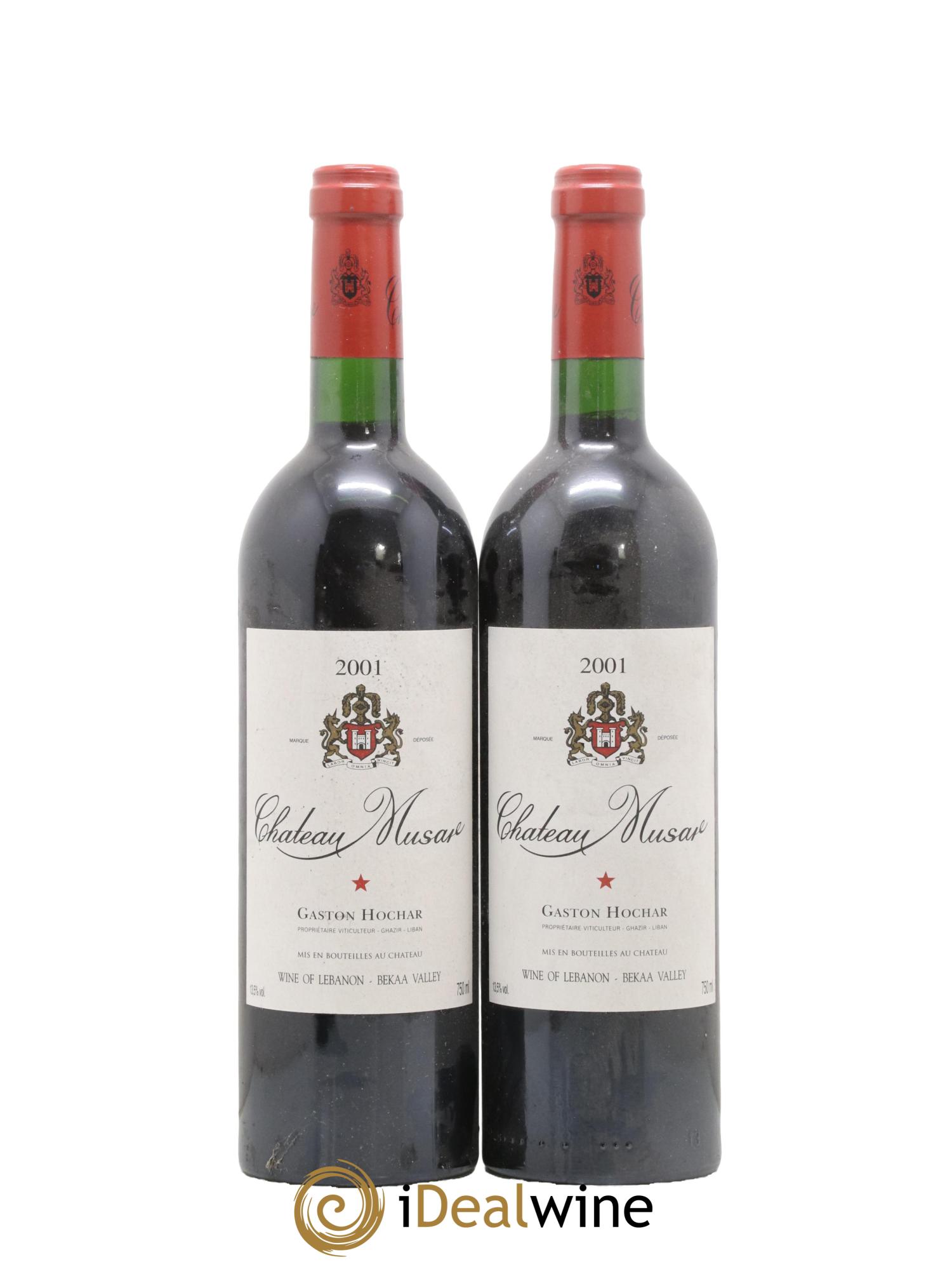 Château Musar Serge Hochar 2001 - Lot de 2 bouteilles - 0