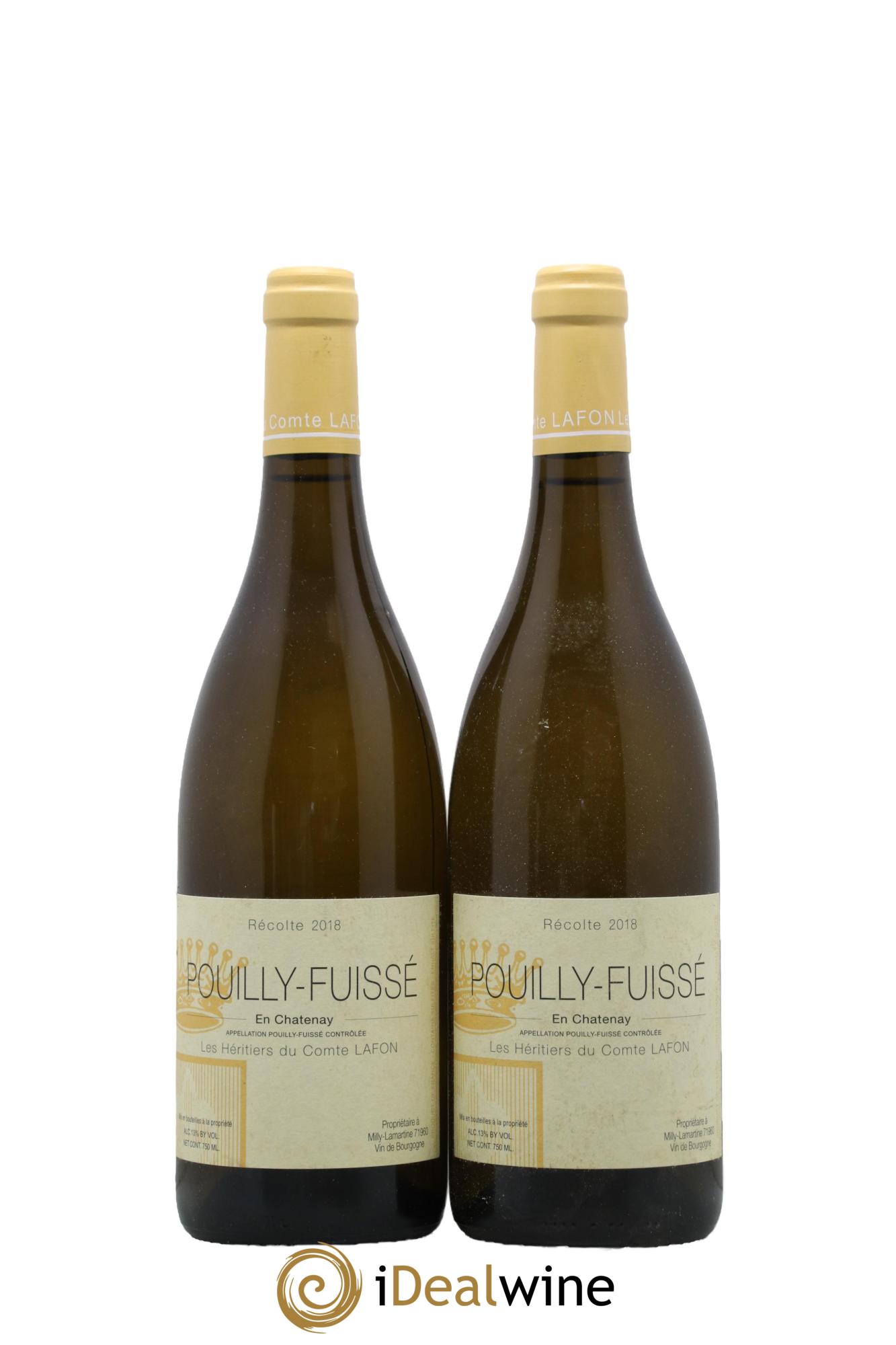 Pouilly-Fuissé En Chatenay Les Héritiers du Comte Lafon 2018 - Posten von 2 Flaschen - 0