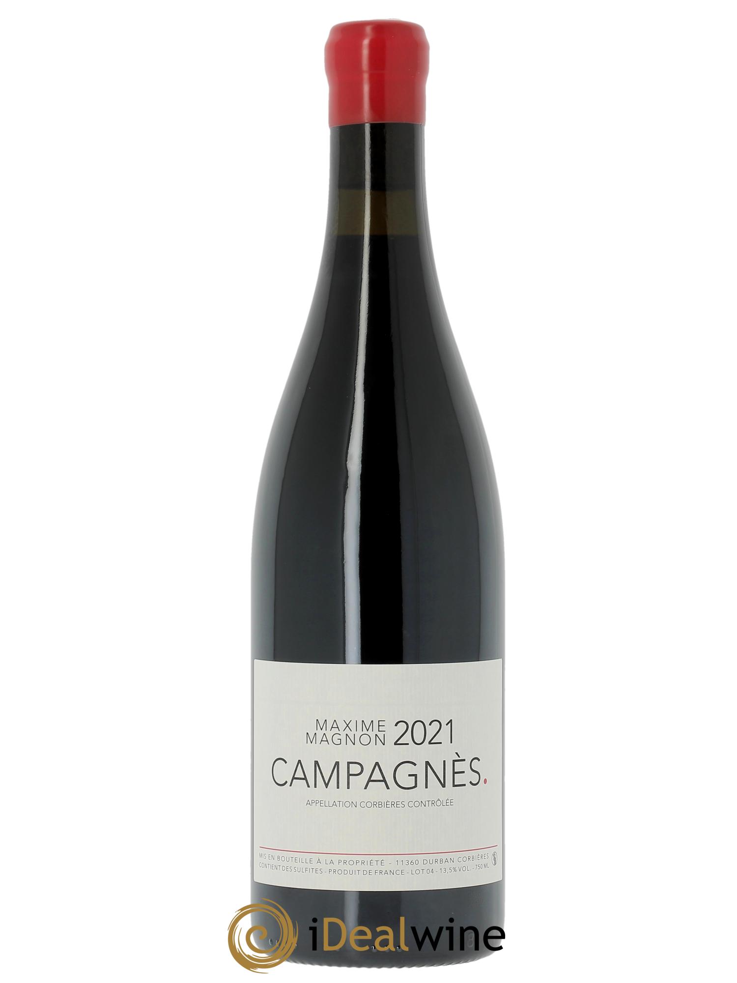 Corbières Campagnès Maxime Magnon 2021 - Lot de 1 bouteille - 0