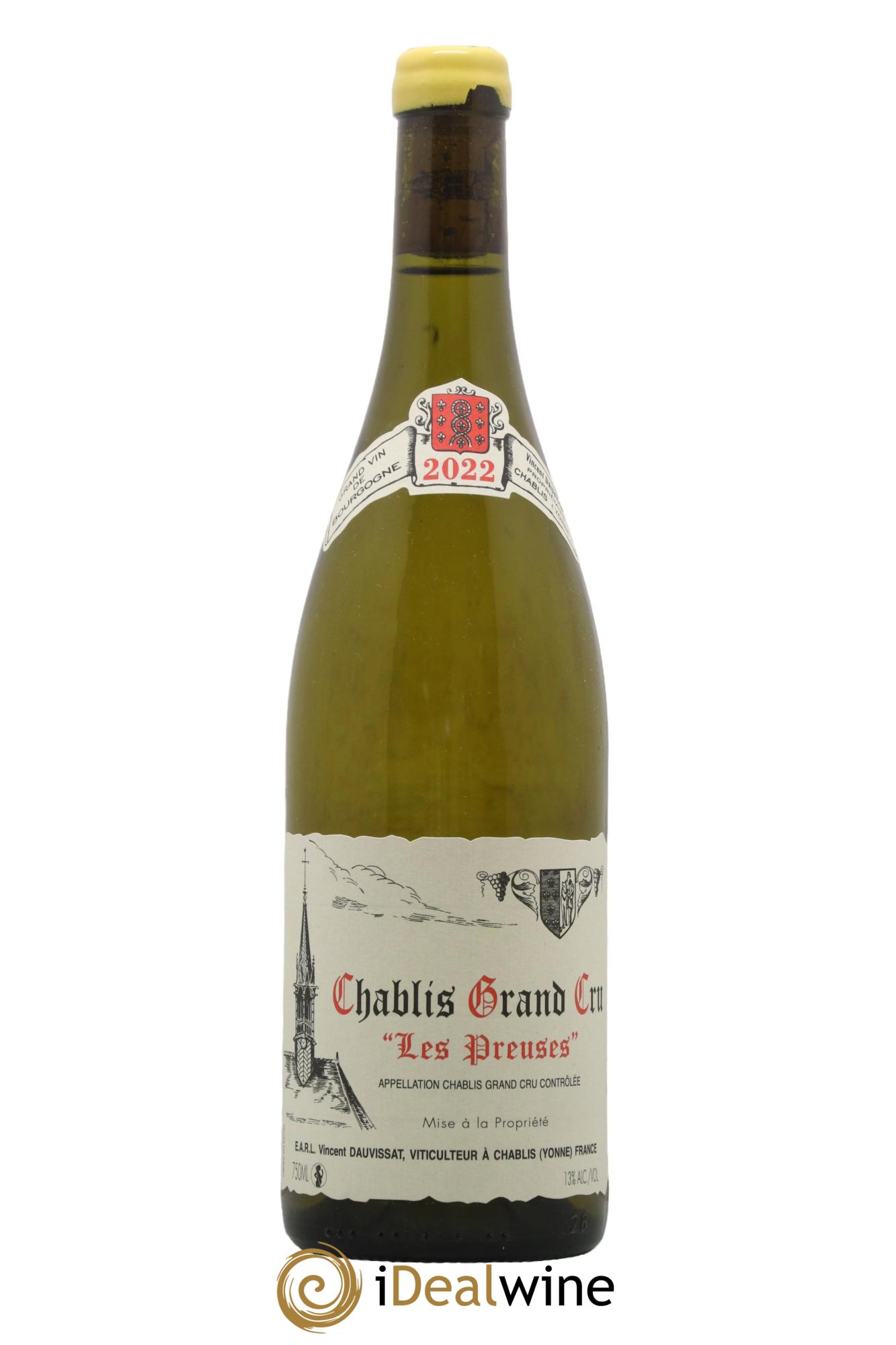 Chablis Grand Cru Les Preuses Vincent Dauvissat (Domaine)  2022 - Lotto di 1 bottiglia - 0