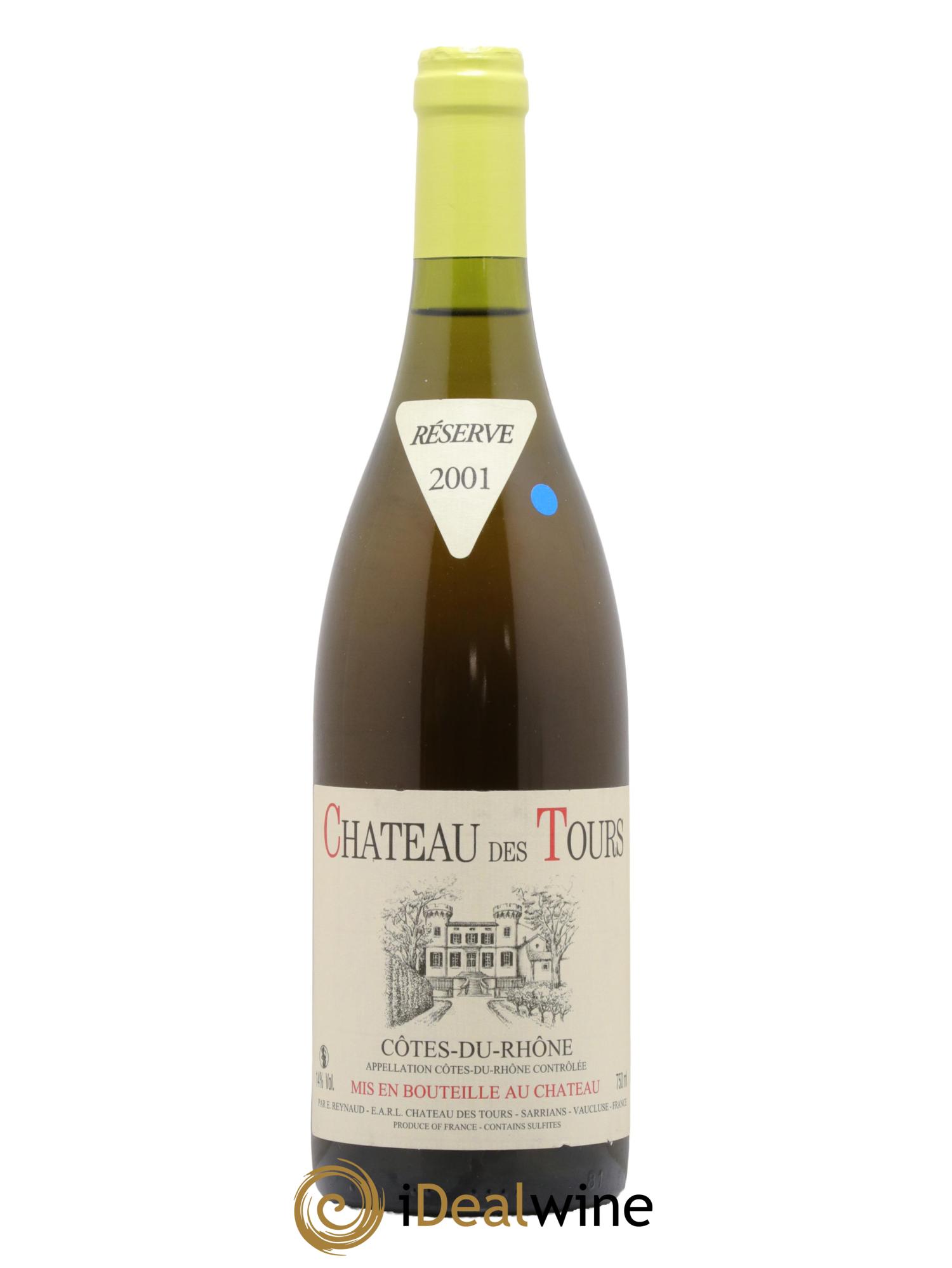 Côtes du Rhône Château des Tours Emmanuel Reynaud  2001 - Lot de 1 bouteille - 0