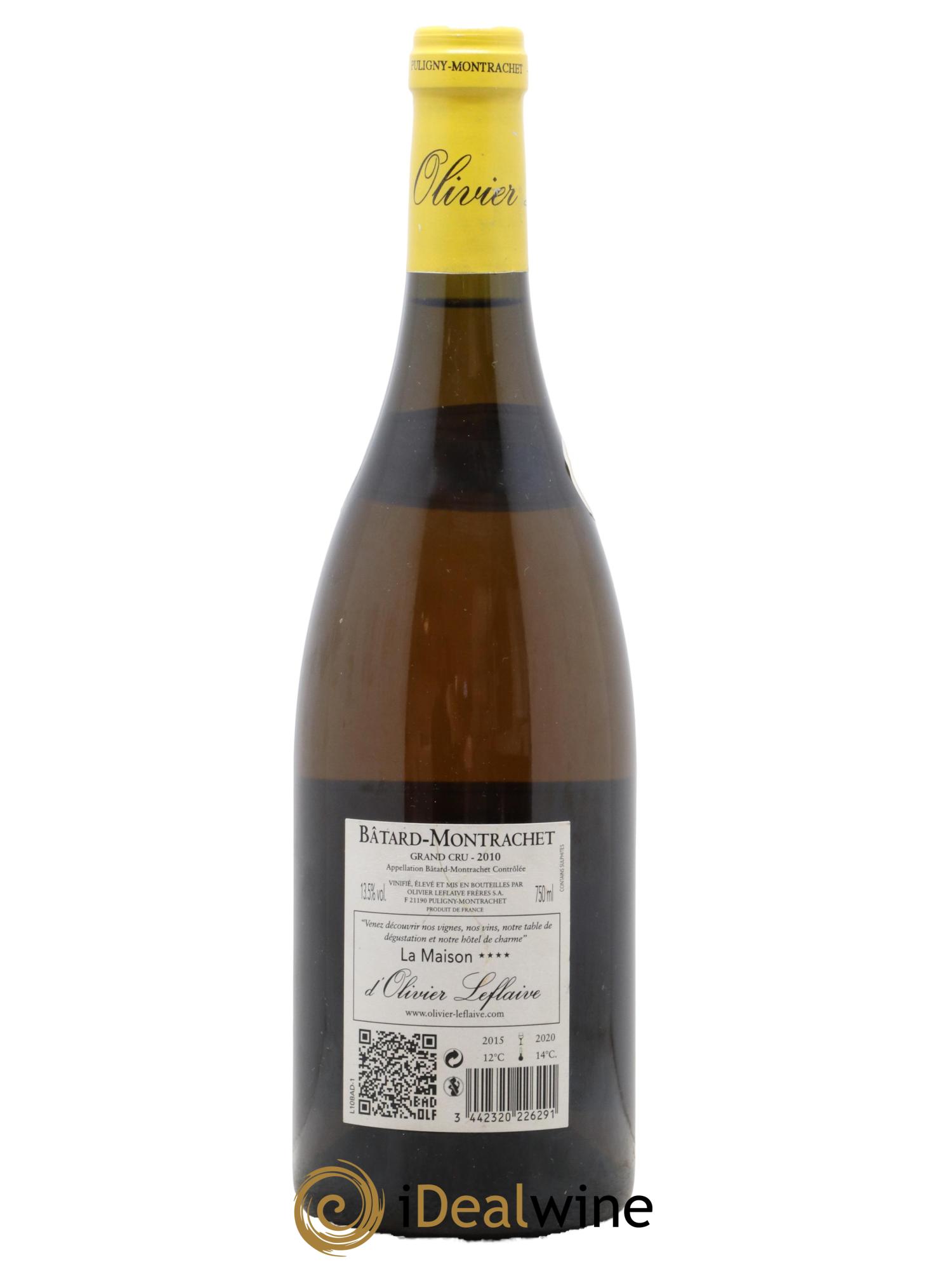 Bâtard-Montrachet Grand Cru Olivier Leflaive  2010 - Posten von 1 Flasche - 1