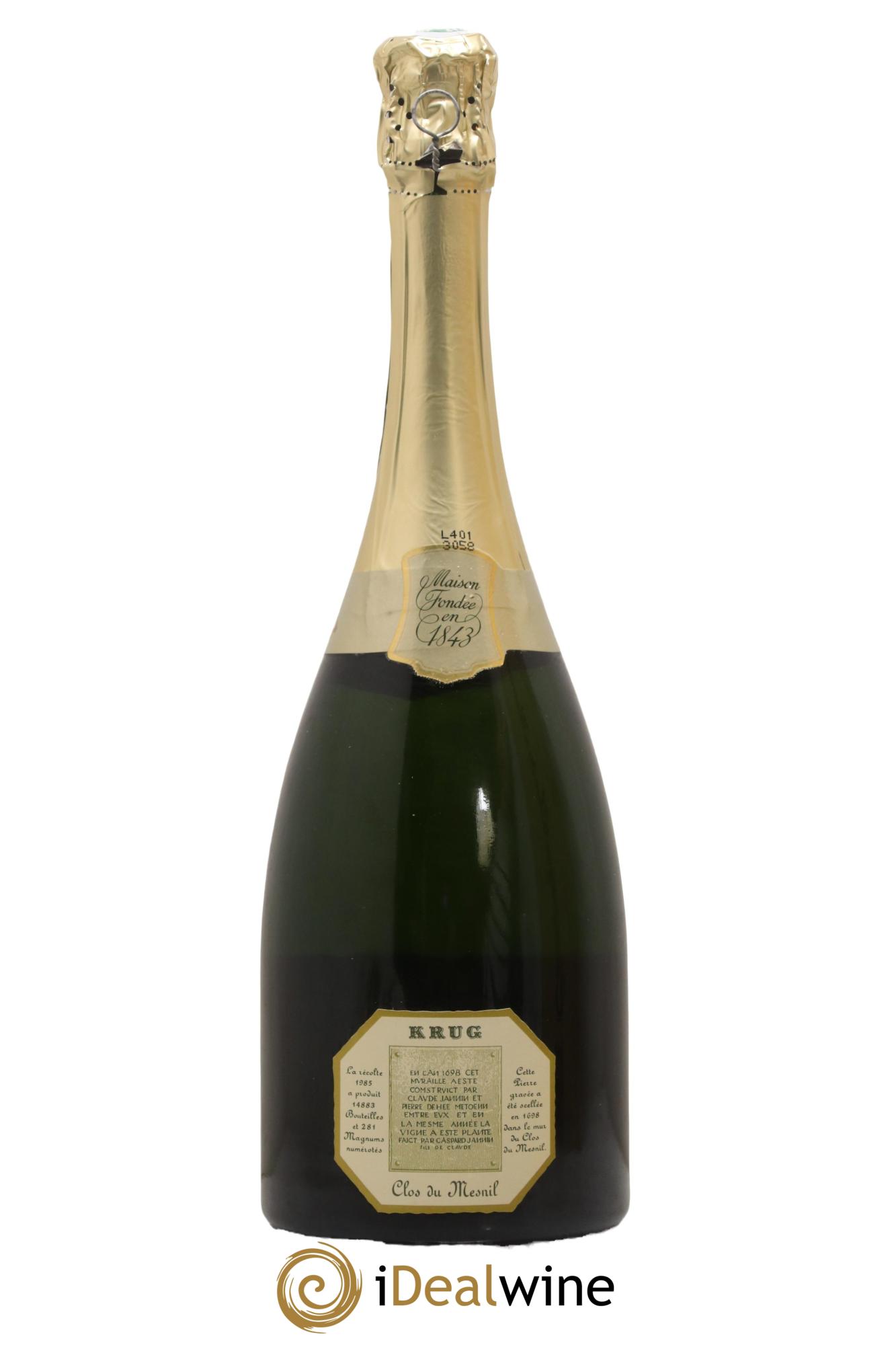 Clos du Mesnil Krug 1985 - Lotto di 1 bottiglia - 2