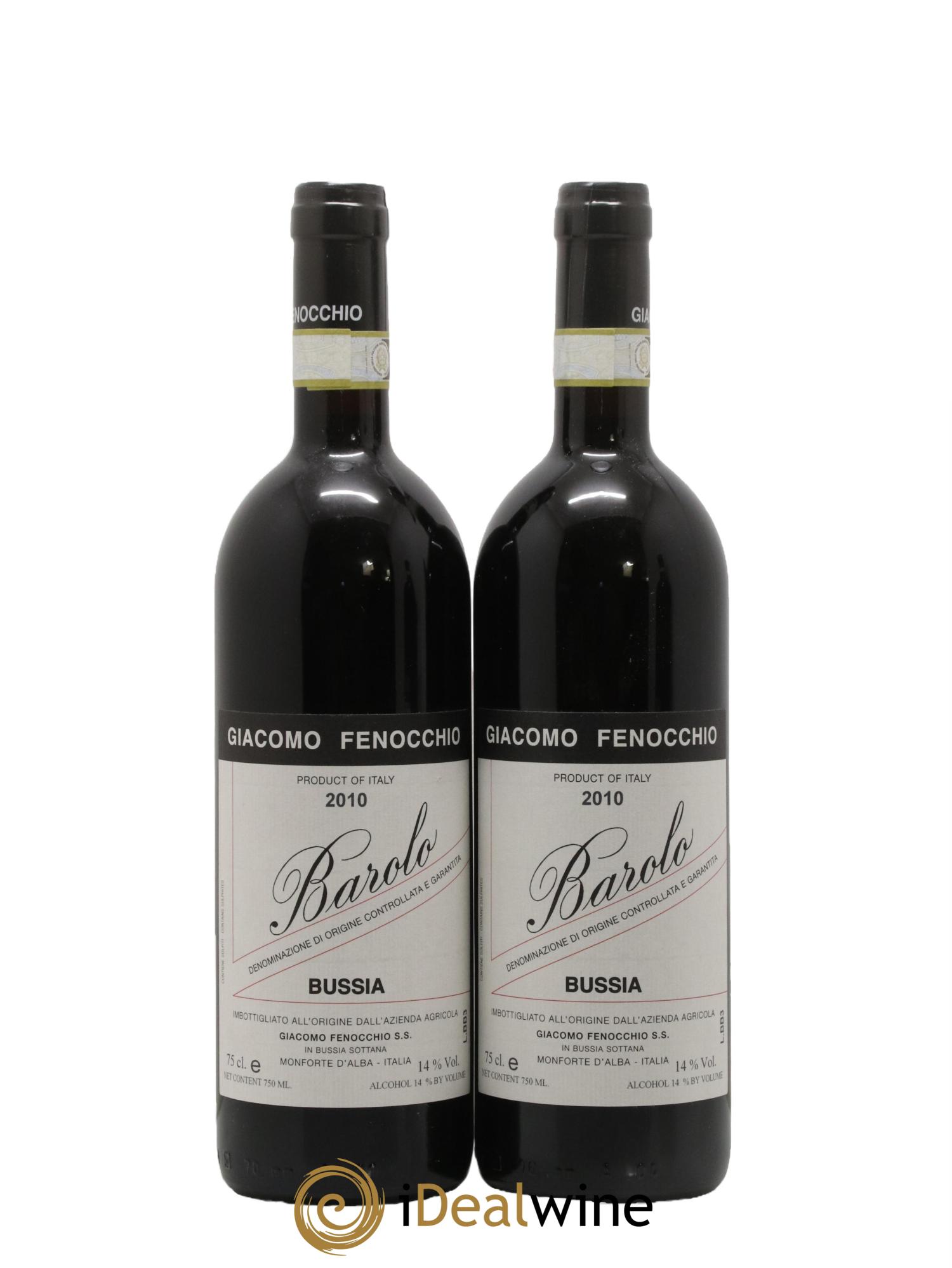 Barolo DOCG Bussia Giacomo Fenocchio 2010 - Posten von 2 Flaschen - 0