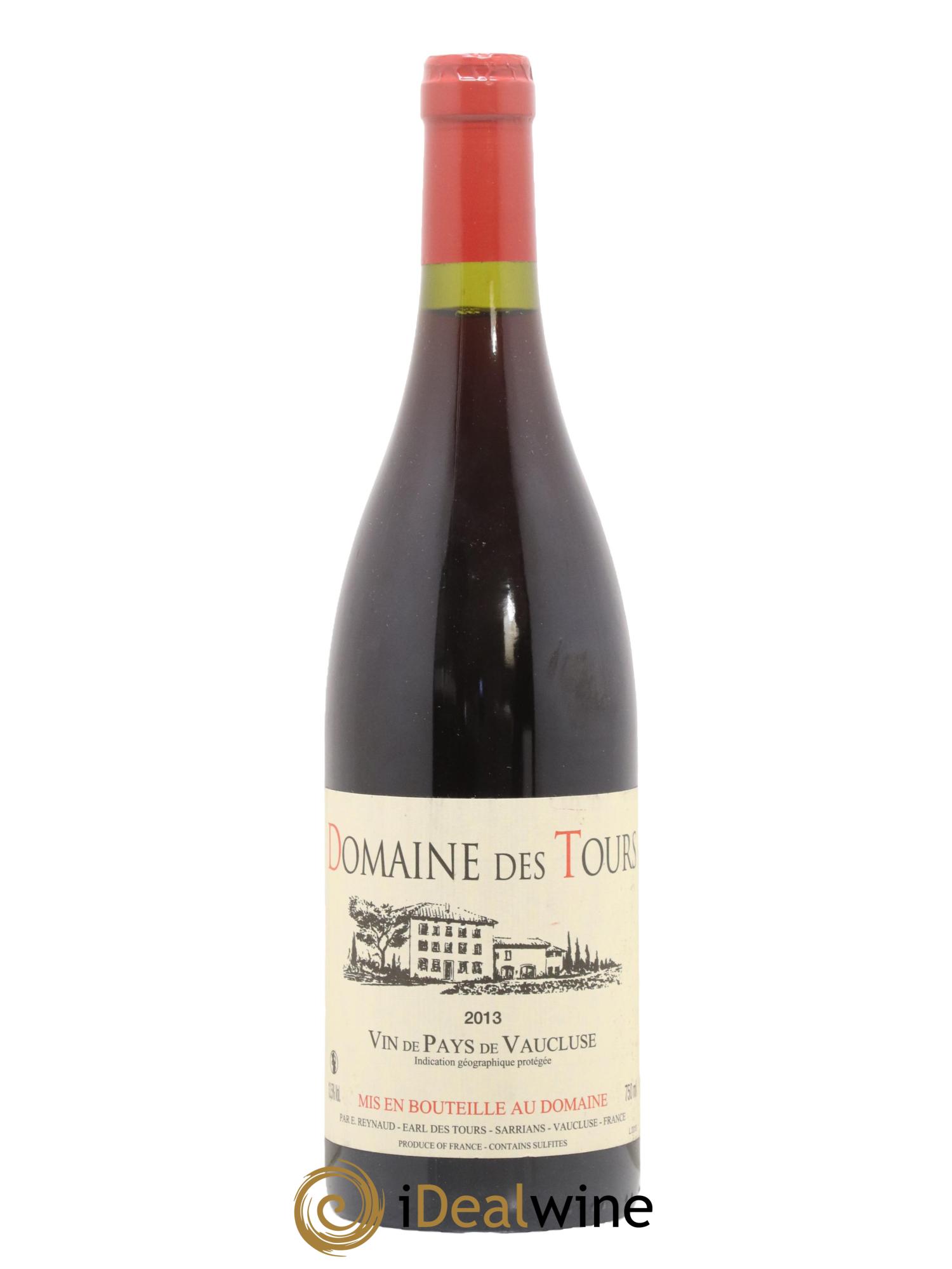 IGP Vaucluse (Vin de Pays de Vaucluse) Domaine des Tours Emmanuel Reynaud 2013 - Lot de 1 bouteille - 0