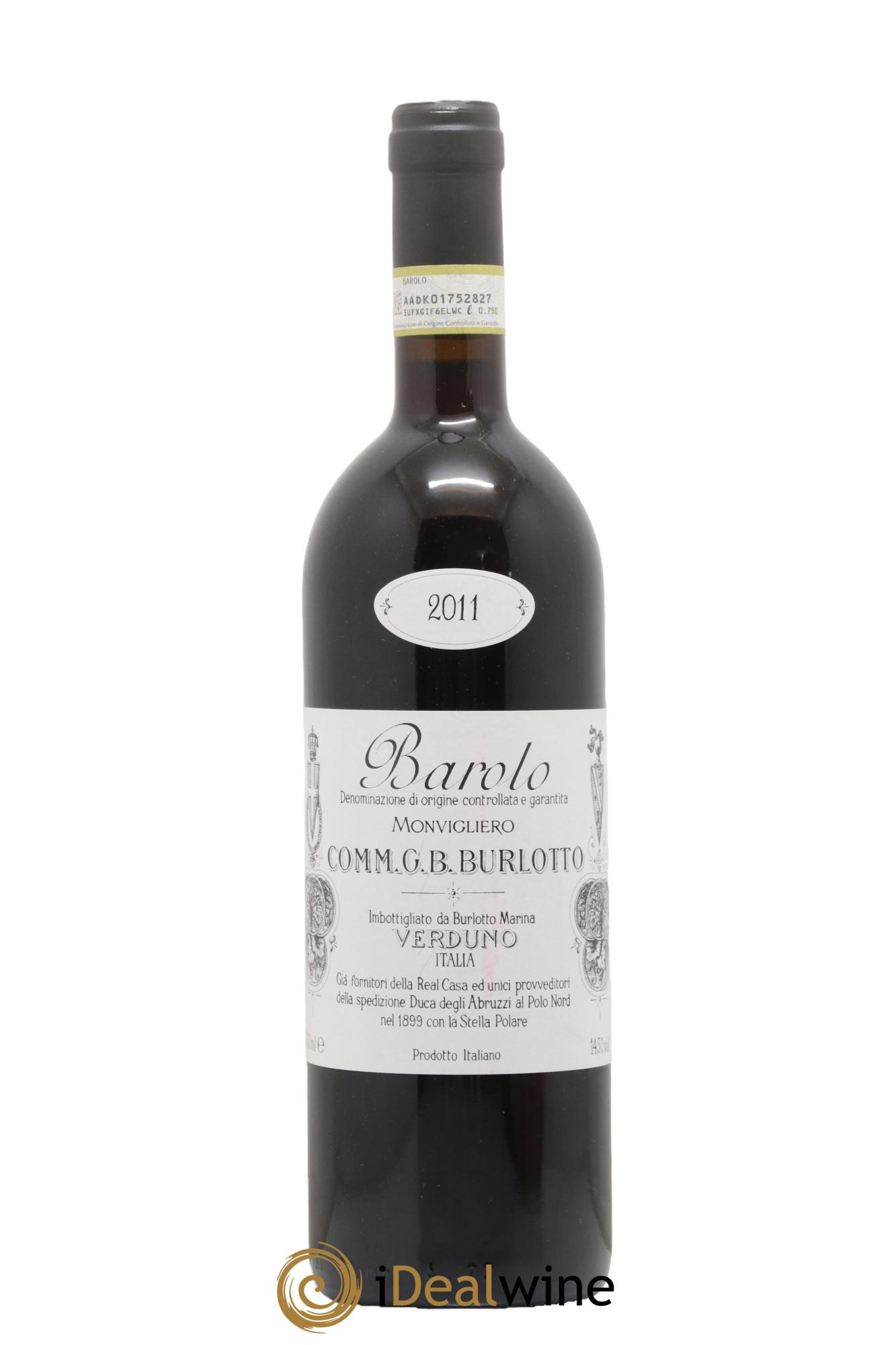 Barolo DOCG Monvigliero Comm. Giovan Battista Burlotto 2011 - Lotto di 1 bottiglia - 0