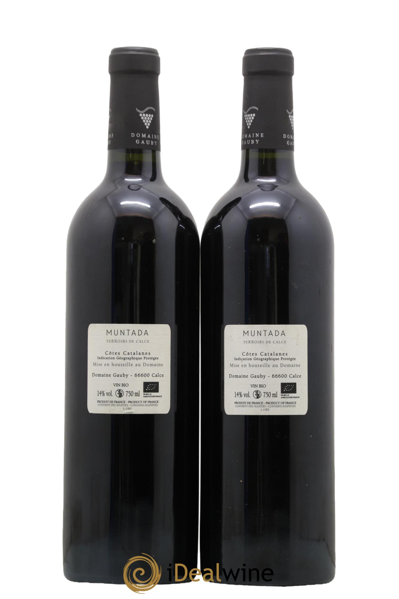 Côtes Catalanes (anciennement Côtes du Roussillon Villages) La Muntada Gauby (Domaine) 2015 - Lot de 2 bouteilles - 1