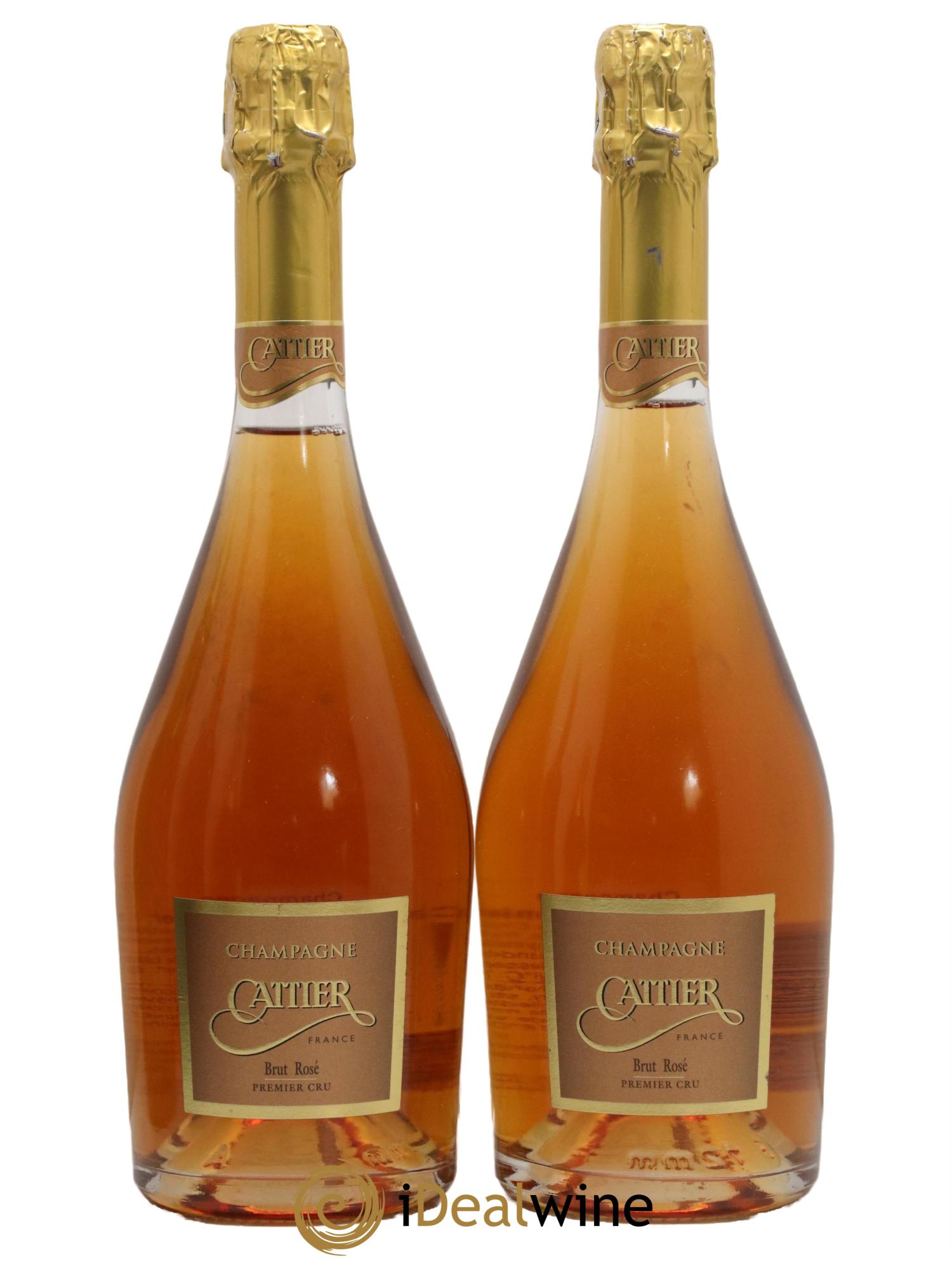 Champagne Brut Rosé Cattier - Lotto di 2 bottiglie - 0