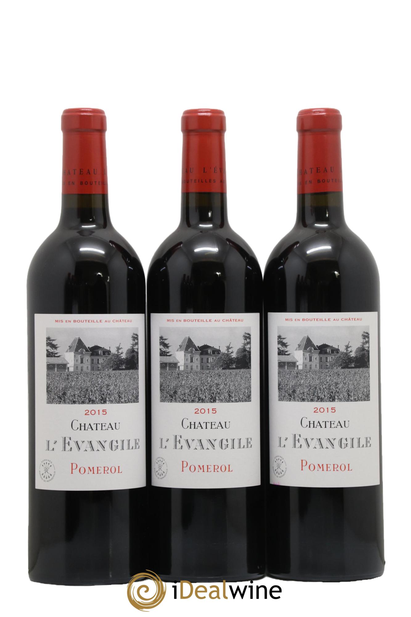 Château l' Évangile 2015 - Lot de 6 bouteilles - 1