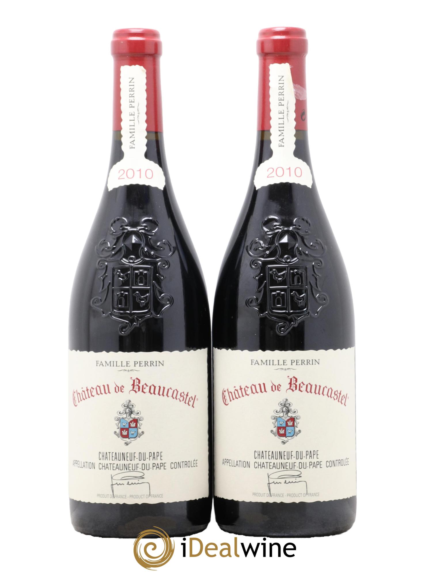 Châteauneuf-du-Pape Château de Beaucastel Famille Perrin 2010 - Lot de 2 bouteilles - 0