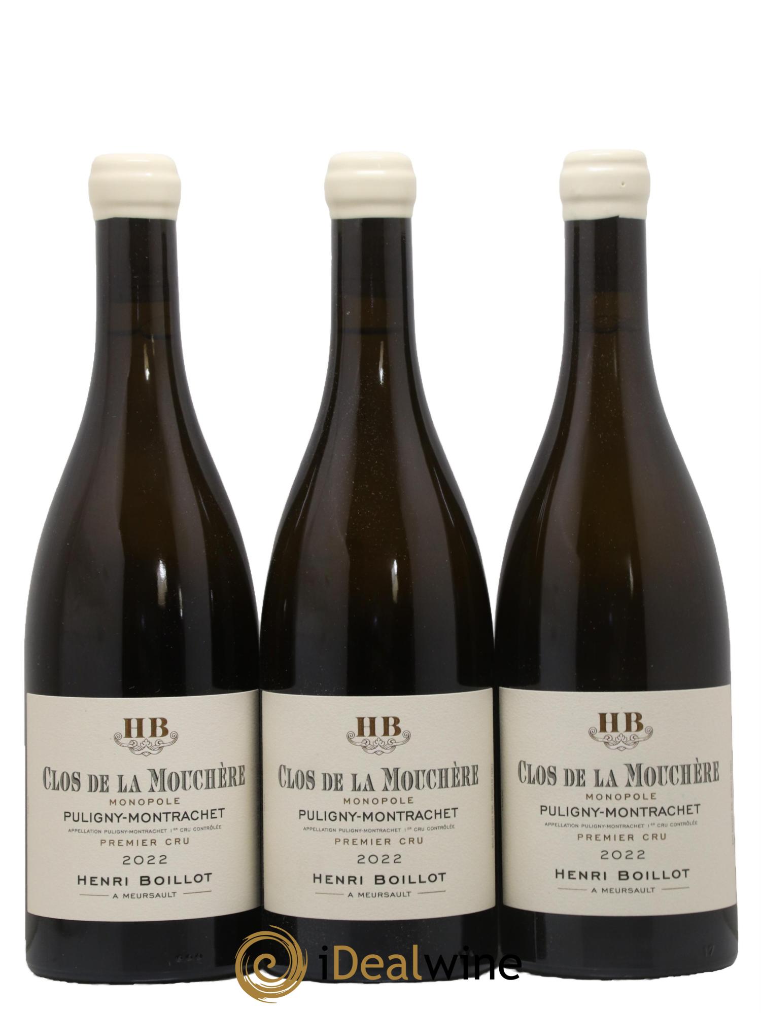 Puligny-Montrachet 1er Cru Clos de la Mouchère Henri Boillot (Domaine)  2022 - Lot de 3 bouteilles - 0