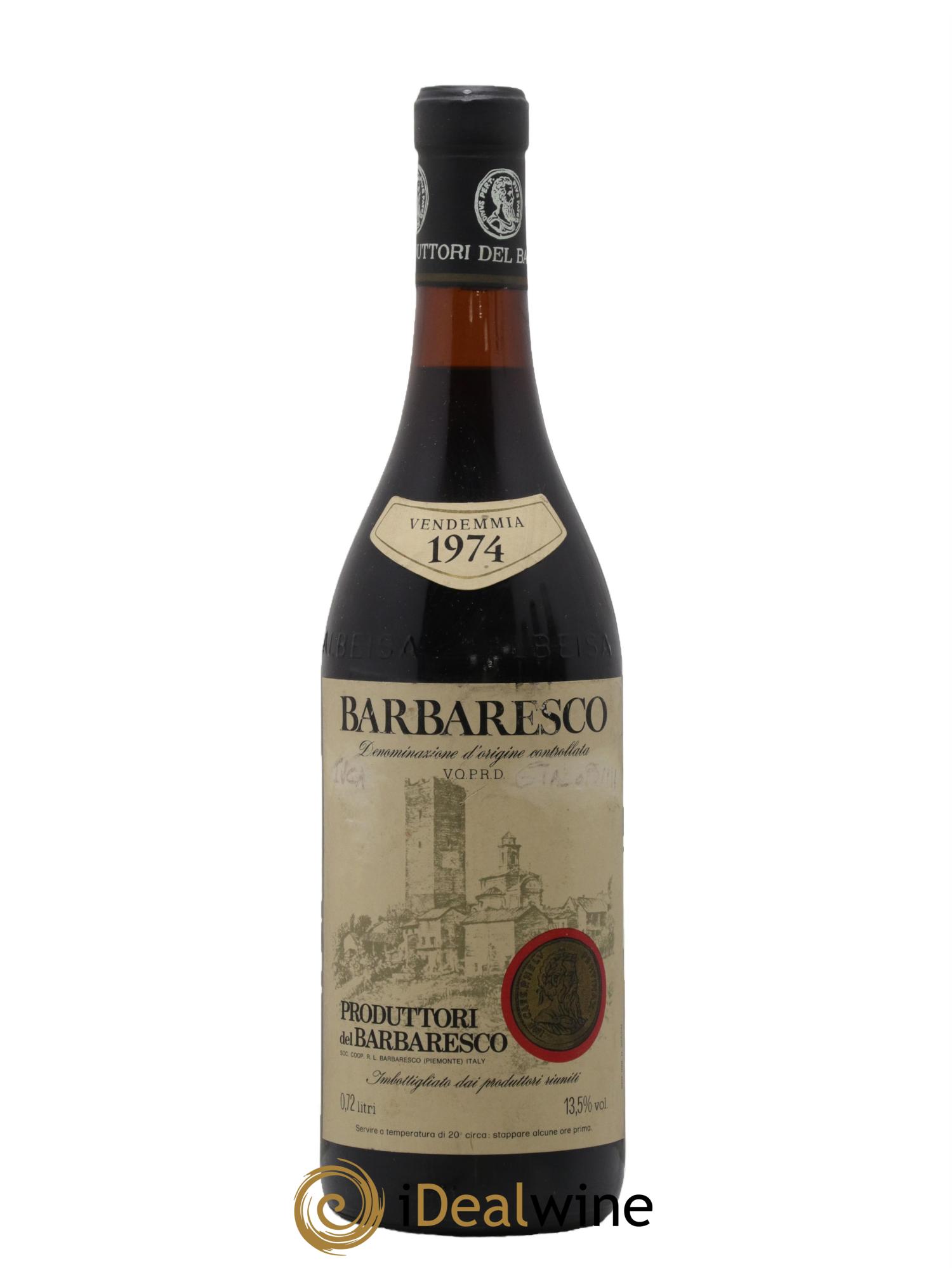 Barbaresco DOCG Produttori del Barbaresco 1974 - Posten von 1 Flasche - 0