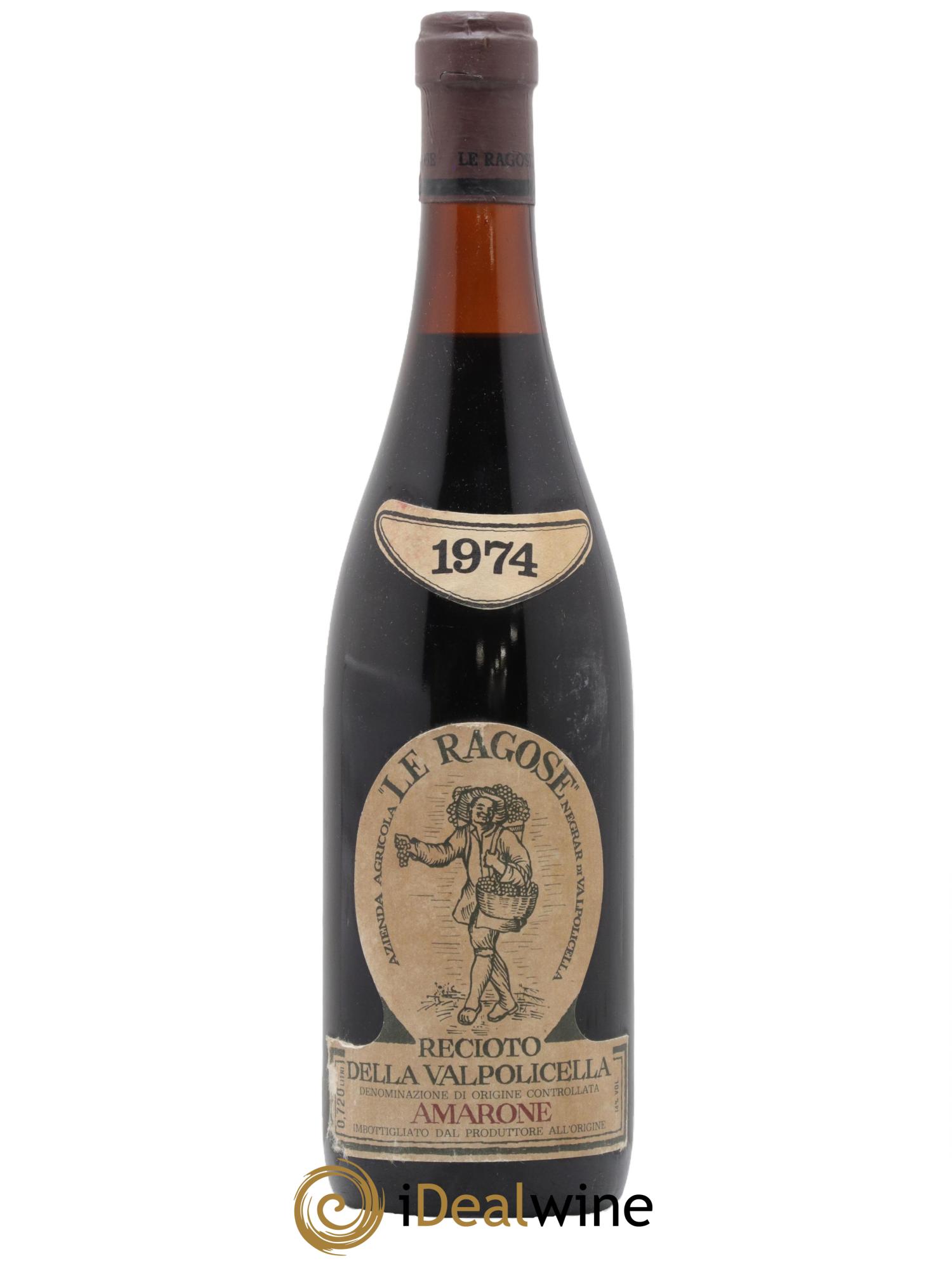 Amarone della Valpolicella DOC Le Ragose 1974 - Lot de 1 bouteille - 0