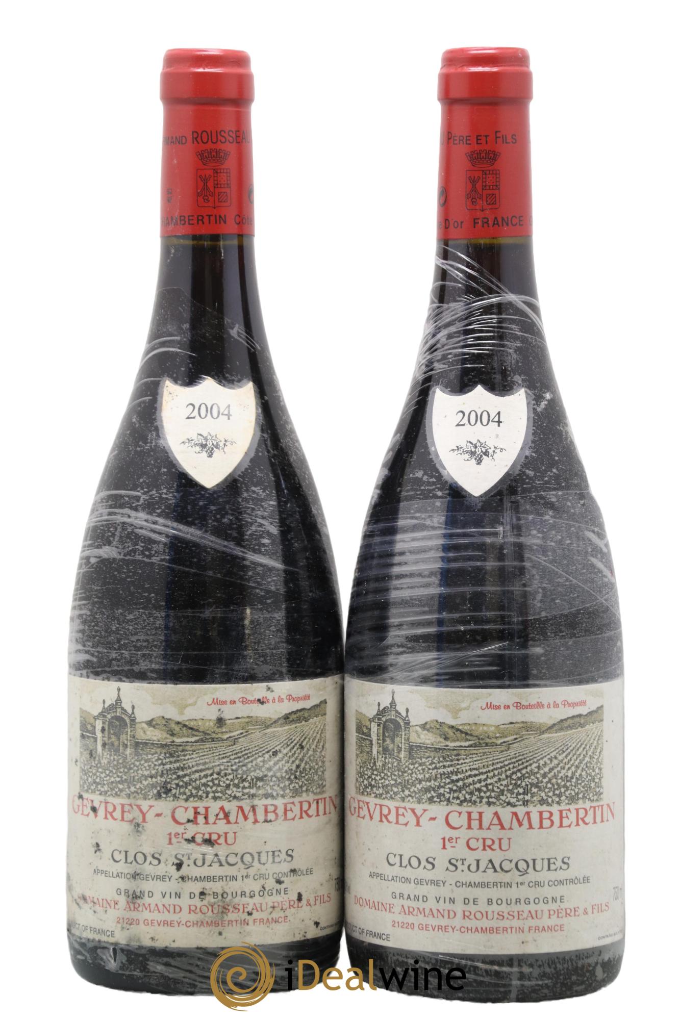 Gevrey-Chambertin 1er Cru Clos Saint-Jacques Armand Rousseau (Domaine) 2004 - Lot de 2 bouteilles - 0