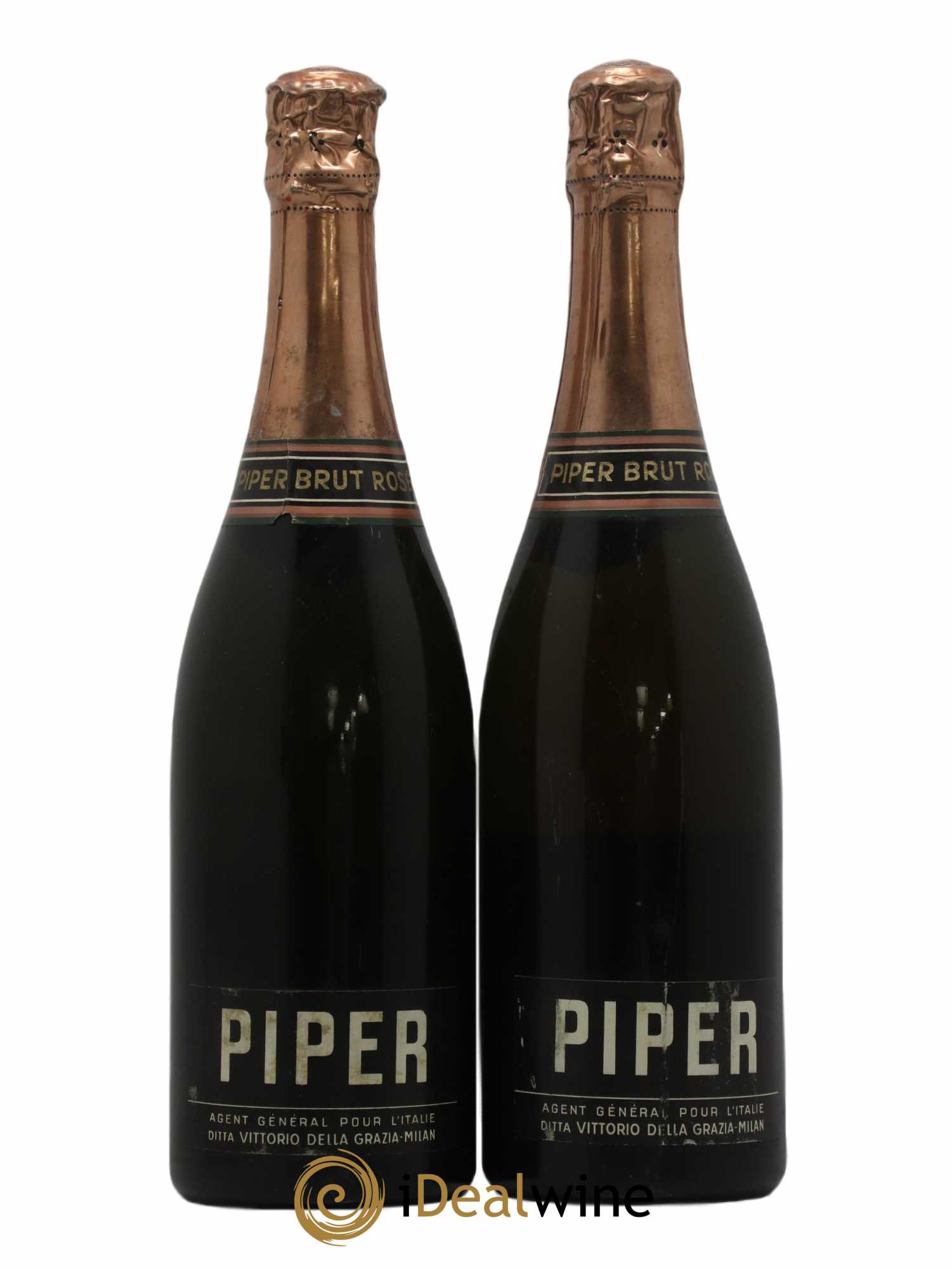 Champagne -- Brut Piper Heidsieck 1964 - Lot of 2 bottles - 1