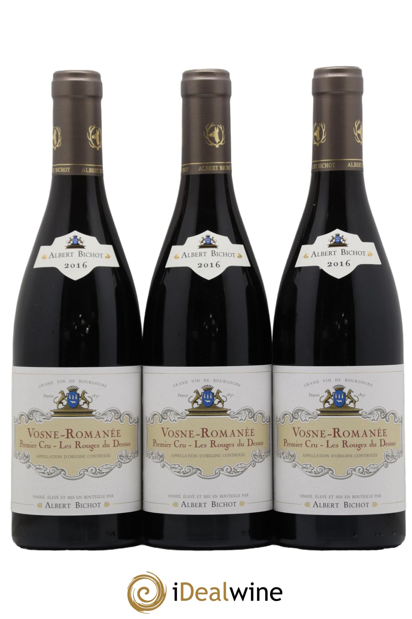 Vosne-Romanée 1er Cru Les Rouges du Dessus Albert Bichot 2016 - Lot de 3 bouteilles - 0