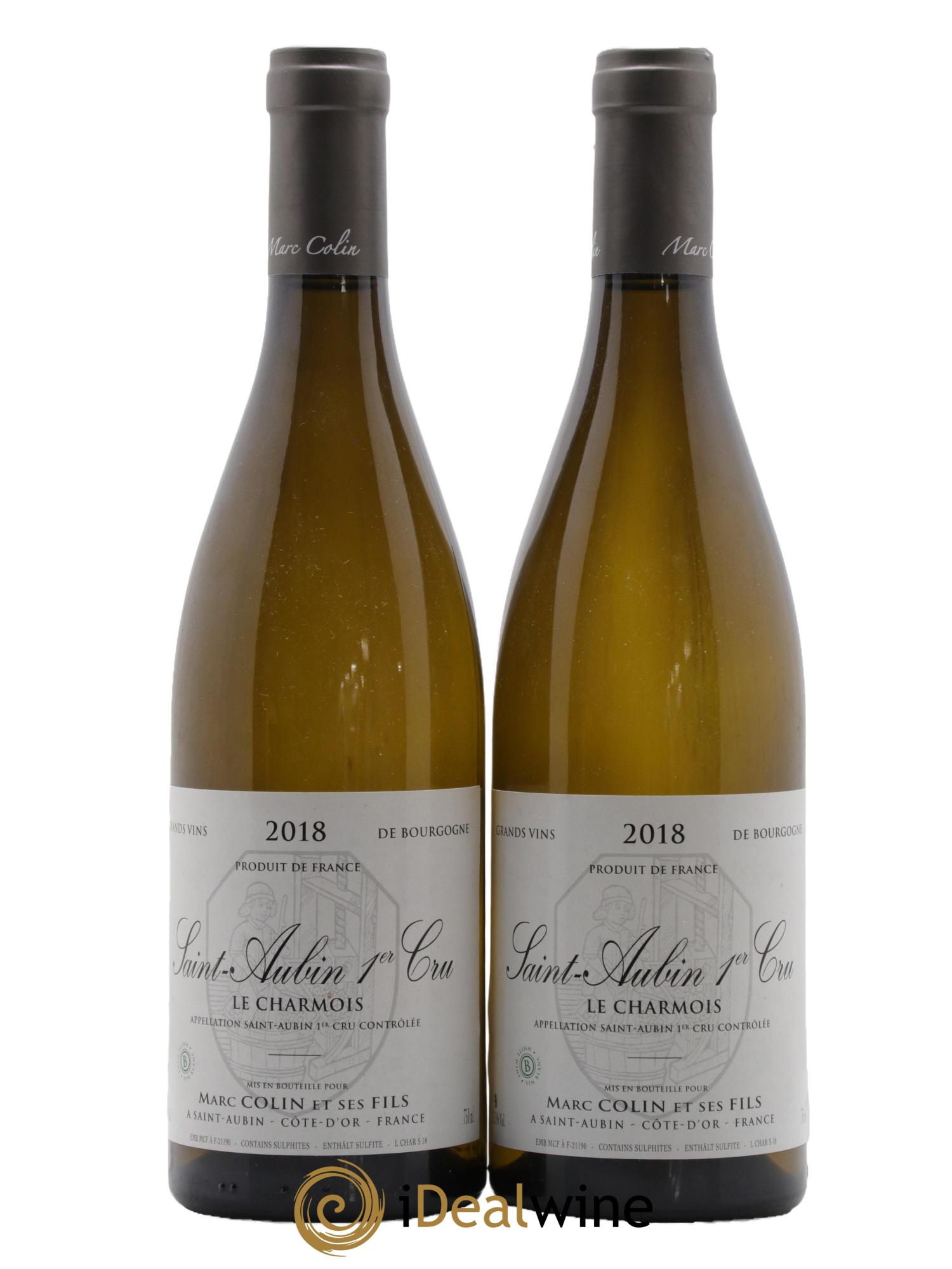 Saint-Aubin 1er Cru Le Charmois Domaine Marc Colin et Fils 2018 - Posten von 2 Flaschen - 0