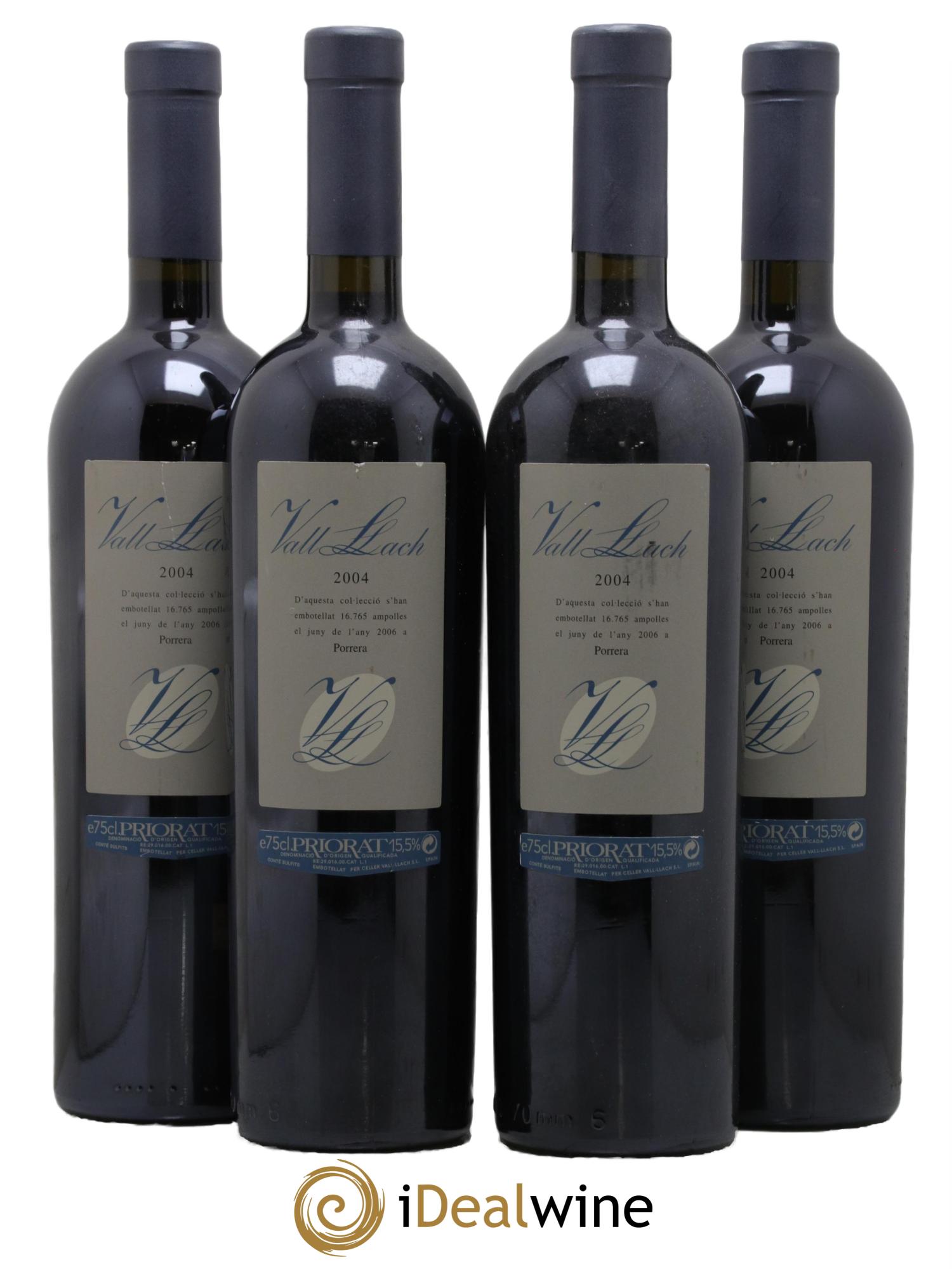 Priorat DOCA Porrera Vall Llach 2004 - Lotto di 4 bottiglie - 0