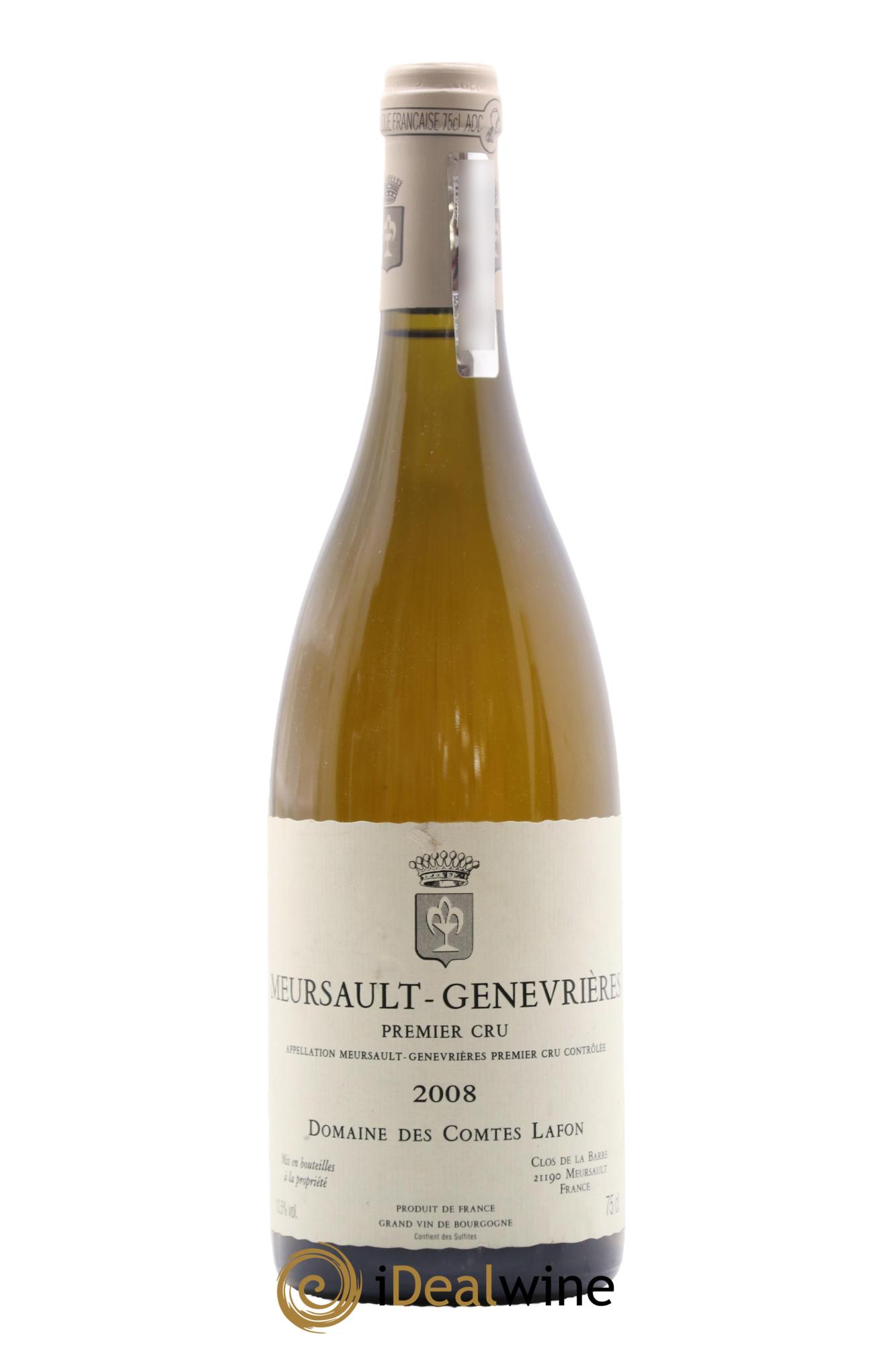 Meursault 1er Cru Genevrières Comtes Lafon (Domaine des) 2008 - Lot de 1 bouteille - 0