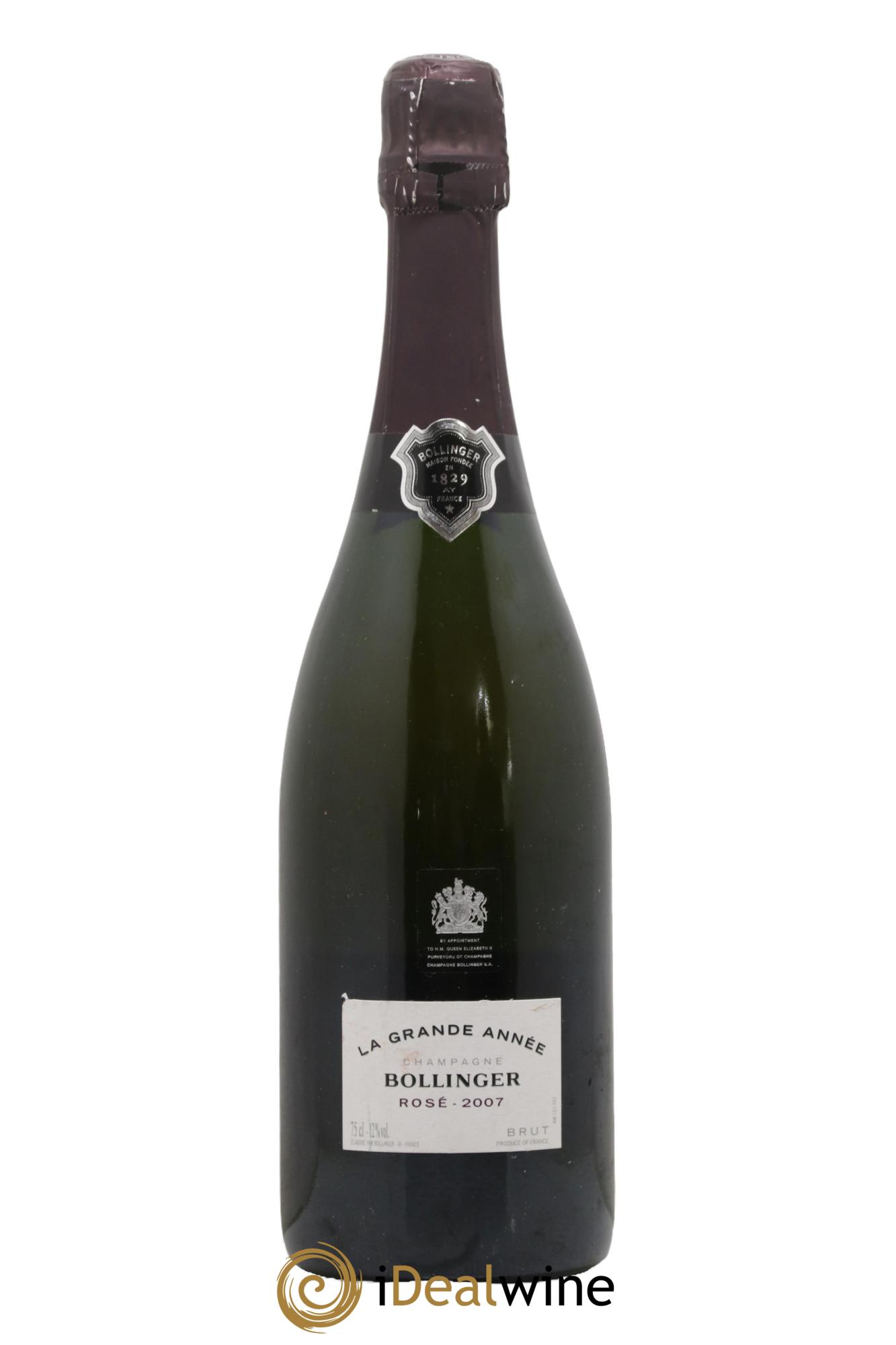 Grande Année Bollinger 2007 - Lot de 1 bouteille - 0