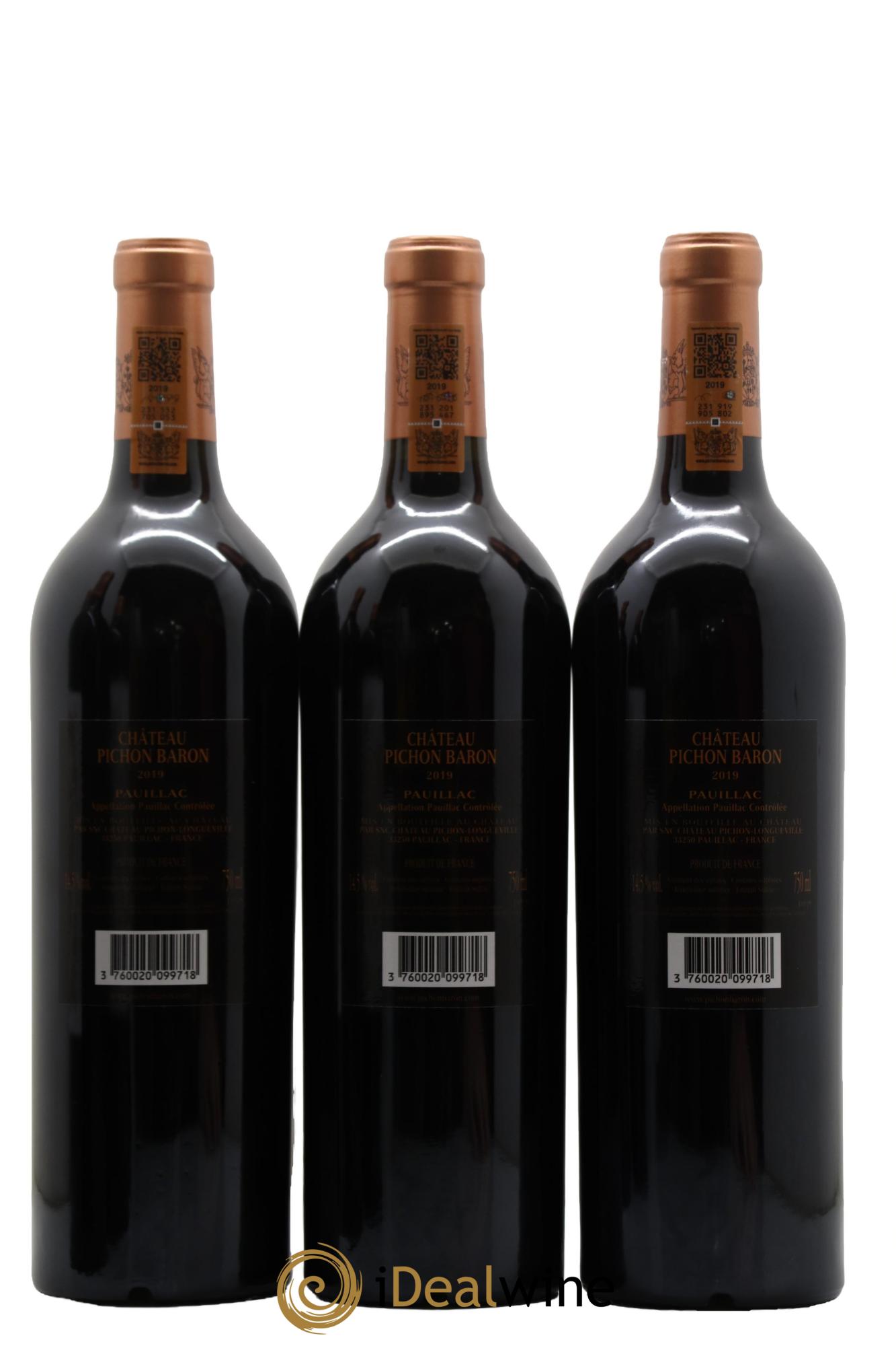 Pichon Longueville Baron 2ème Grand Cru Classé 2019 - Lot de 6 bouteilles - 2