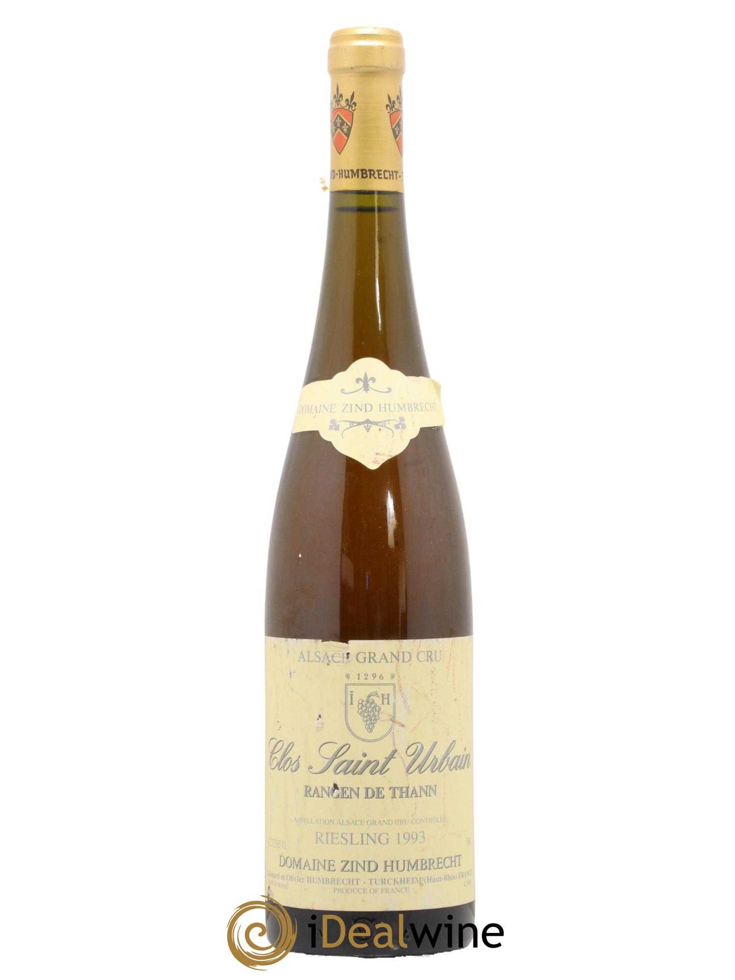 Alsace Riesling Grand Cru Rangen de Thann Clos Saint Urbain Zind-Humbrecht (Domaine) 1993 - Lotto di 1 bottiglia - 0