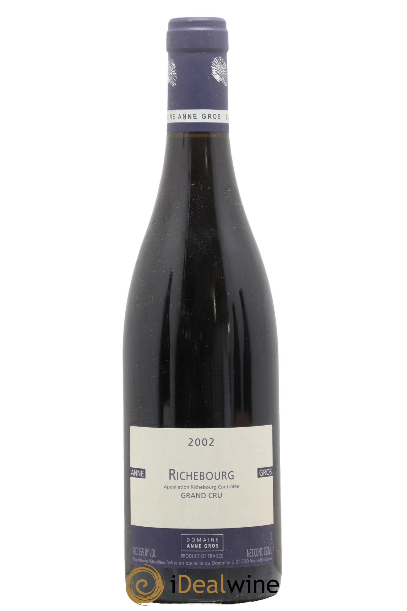 Richebourg Grand Cru Anne Gros 2002 - Lot de 1 bouteille - 0