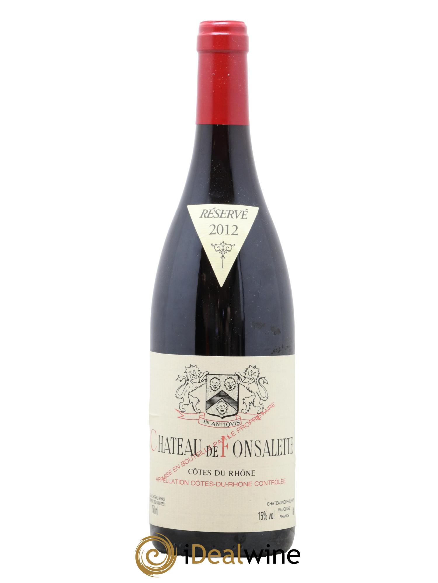 Côtes du Rhône Château de Fonsalette Emmanuel Reynaud 2012 - Lotto di 1 bottiglia - 0