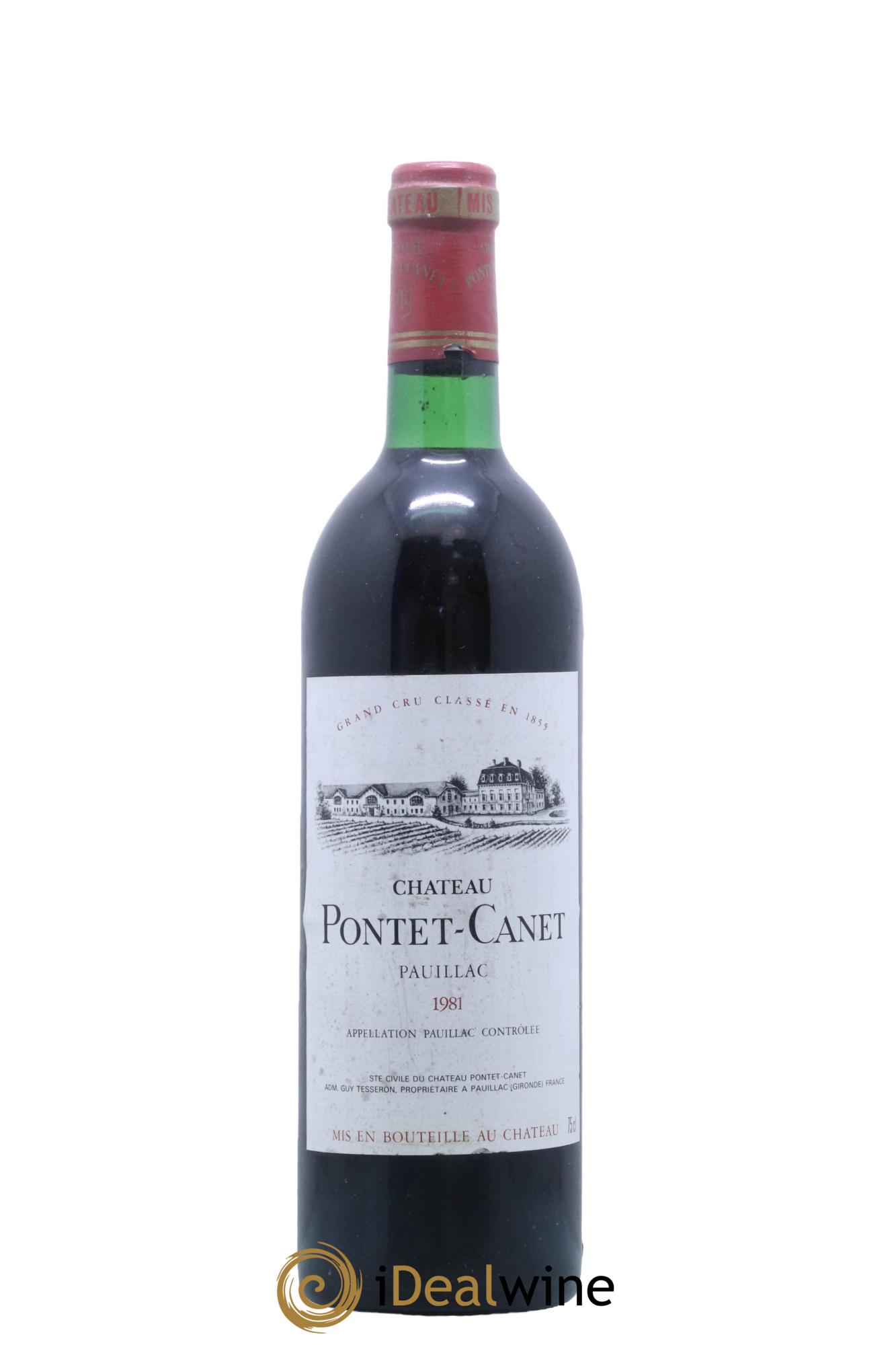 Château Pontet Canet 5ème Grand Cru Classé  1981 - Lot de 1 bouteille - 0