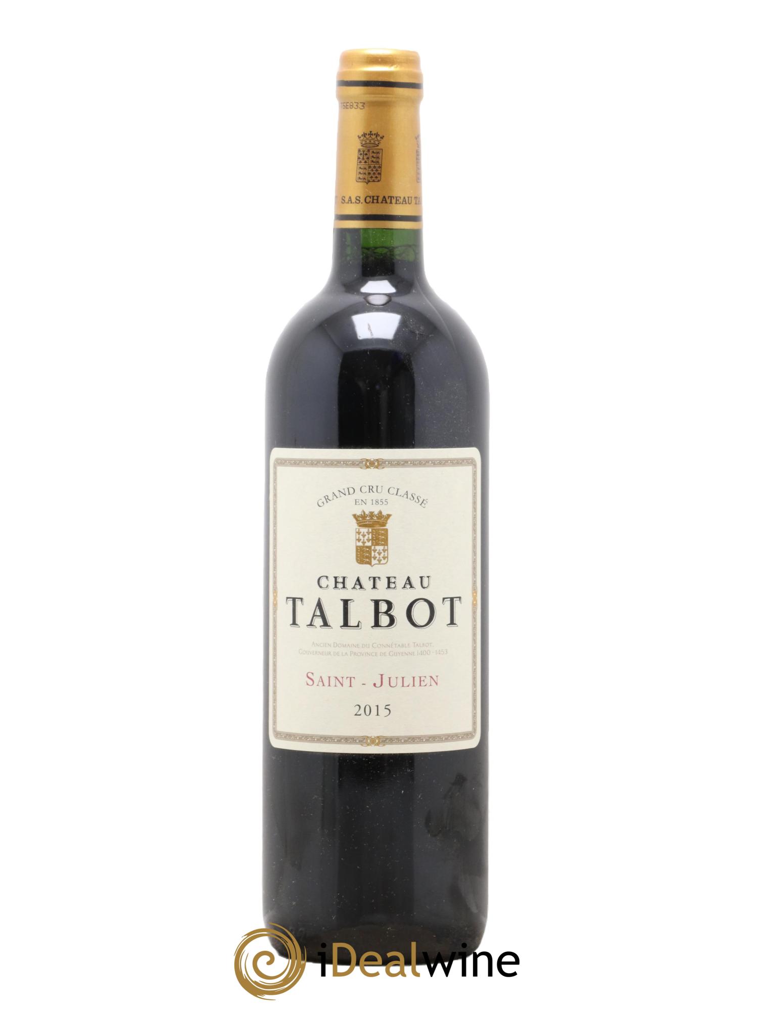 Château Talbot 4ème Grand Cru Classé 2015 - Lotto di 1 bottiglia - 0