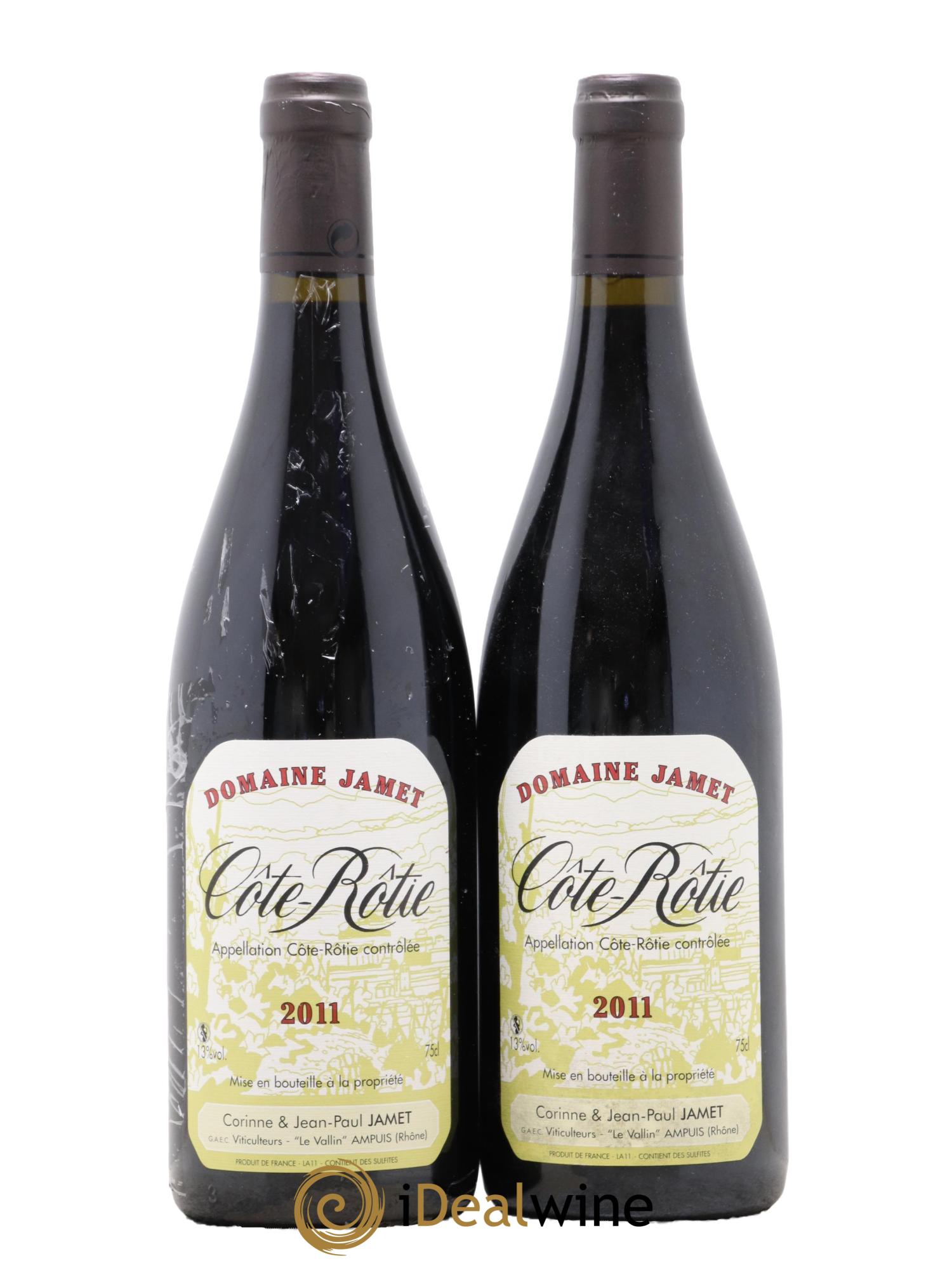 Côte-Rôtie Jamet (Domaine) 2011 - Lot of 2 bottles - 0