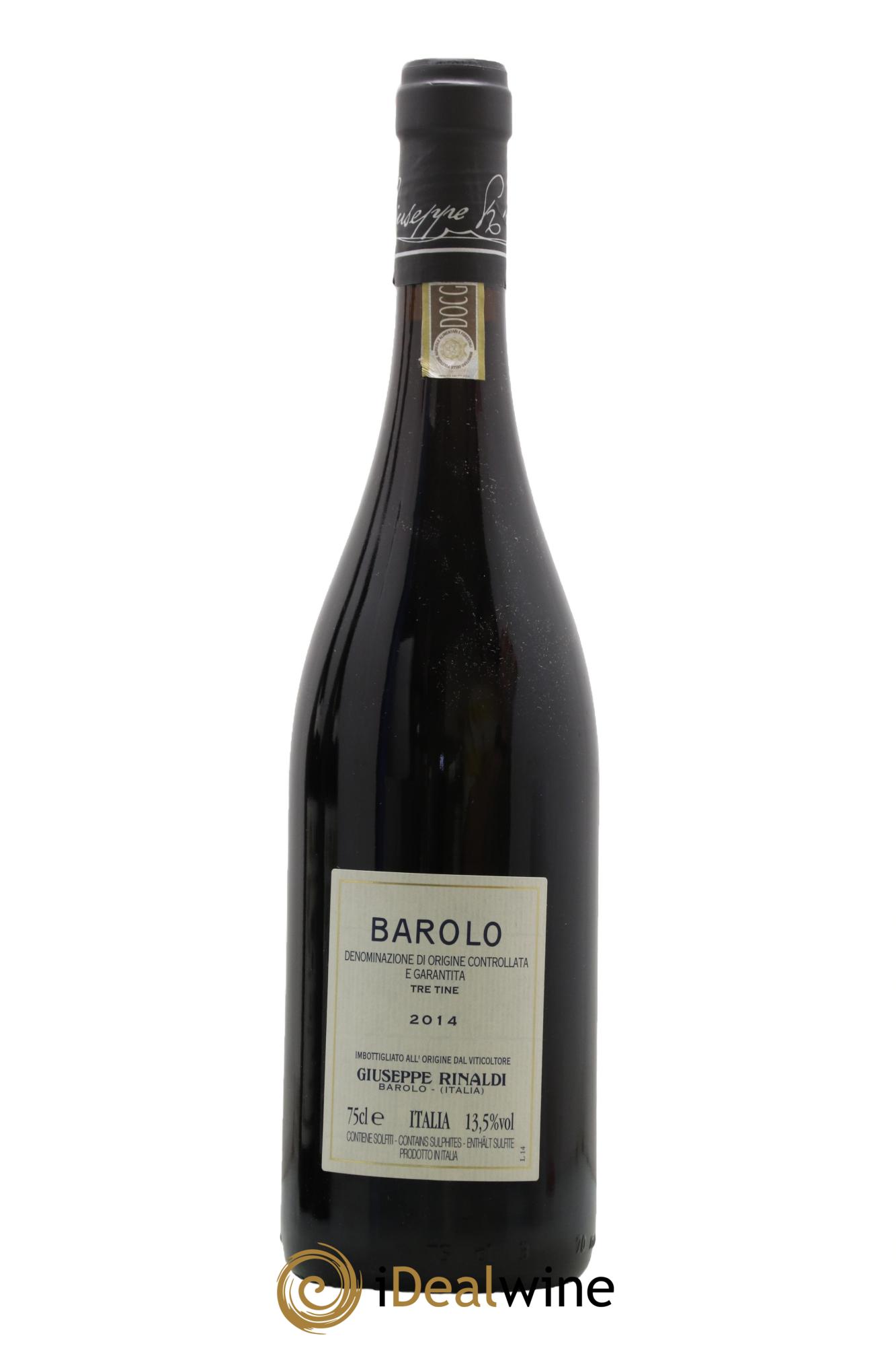 Barolo DOCG Tre Tine Giuseppe Rinaldi 2014 - Posten von 1 Flasche - 1