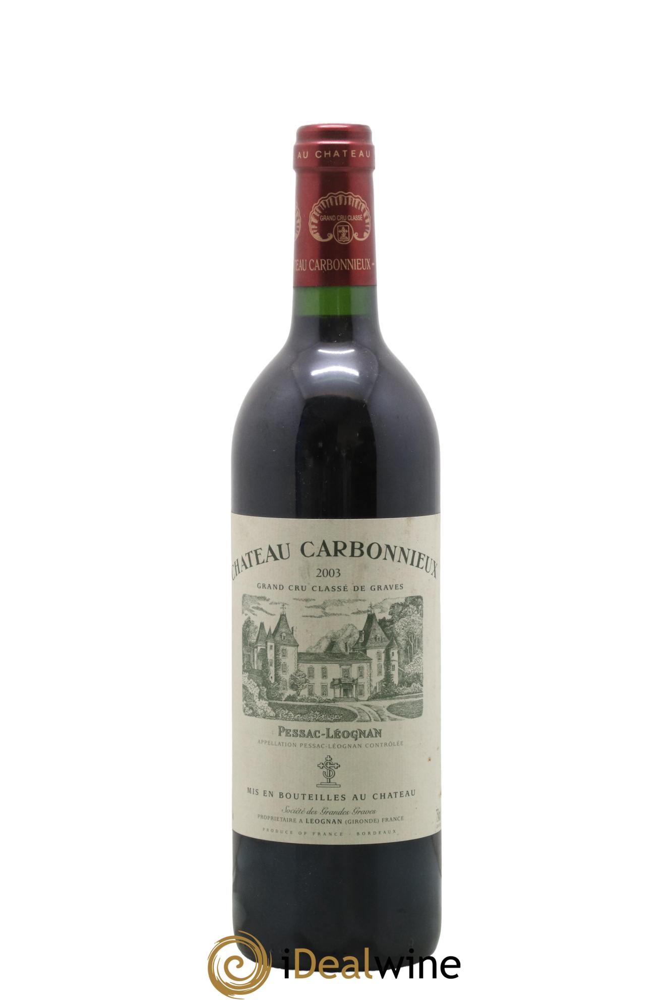 Château Carbonnieux Cru Classé de Graves 2003 - Lot de 1 bouteille - 0