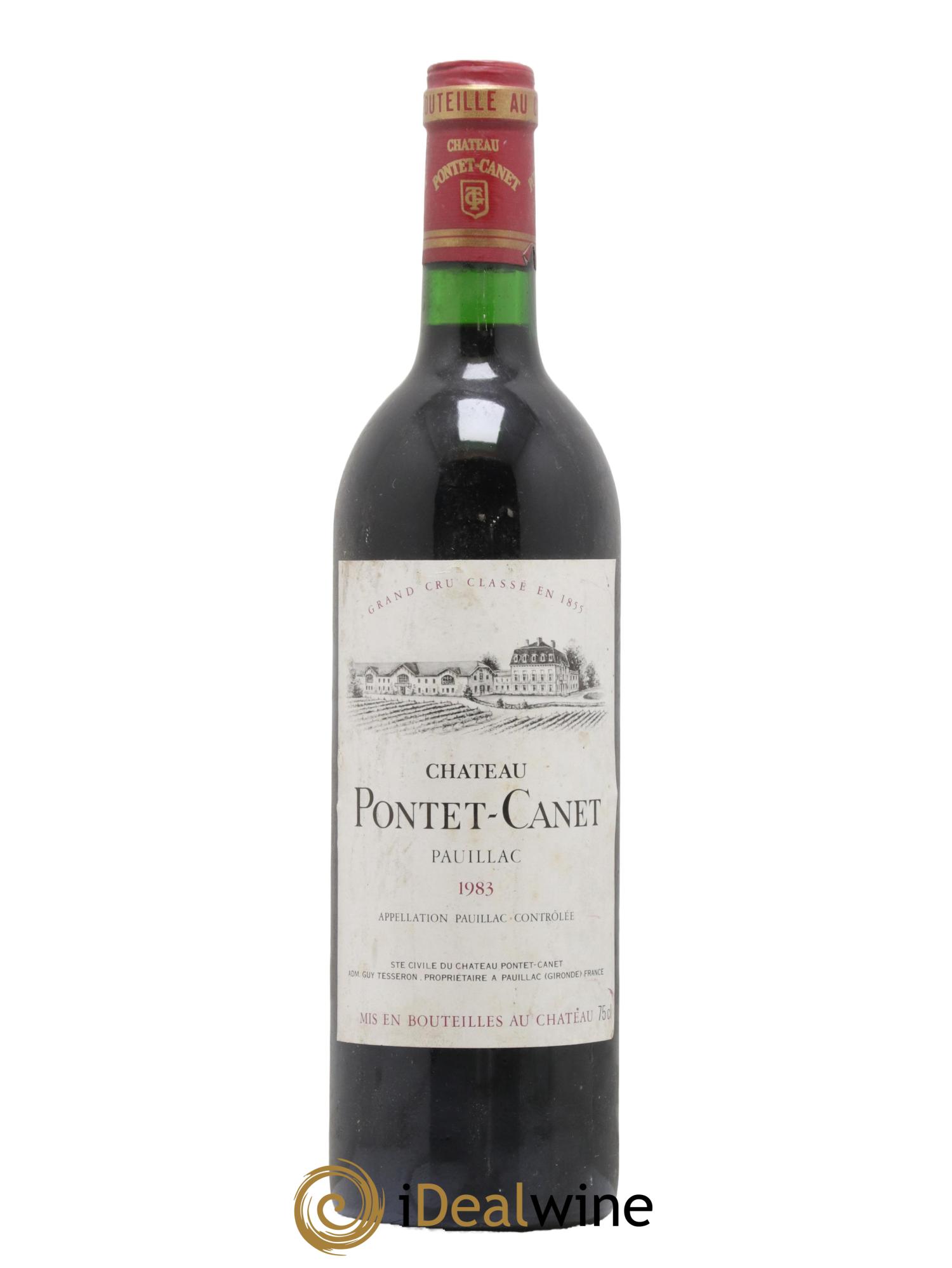 Château Pontet Canet 5ème Grand Cru Classé 1983 - Lot de 1 bouteille - 0