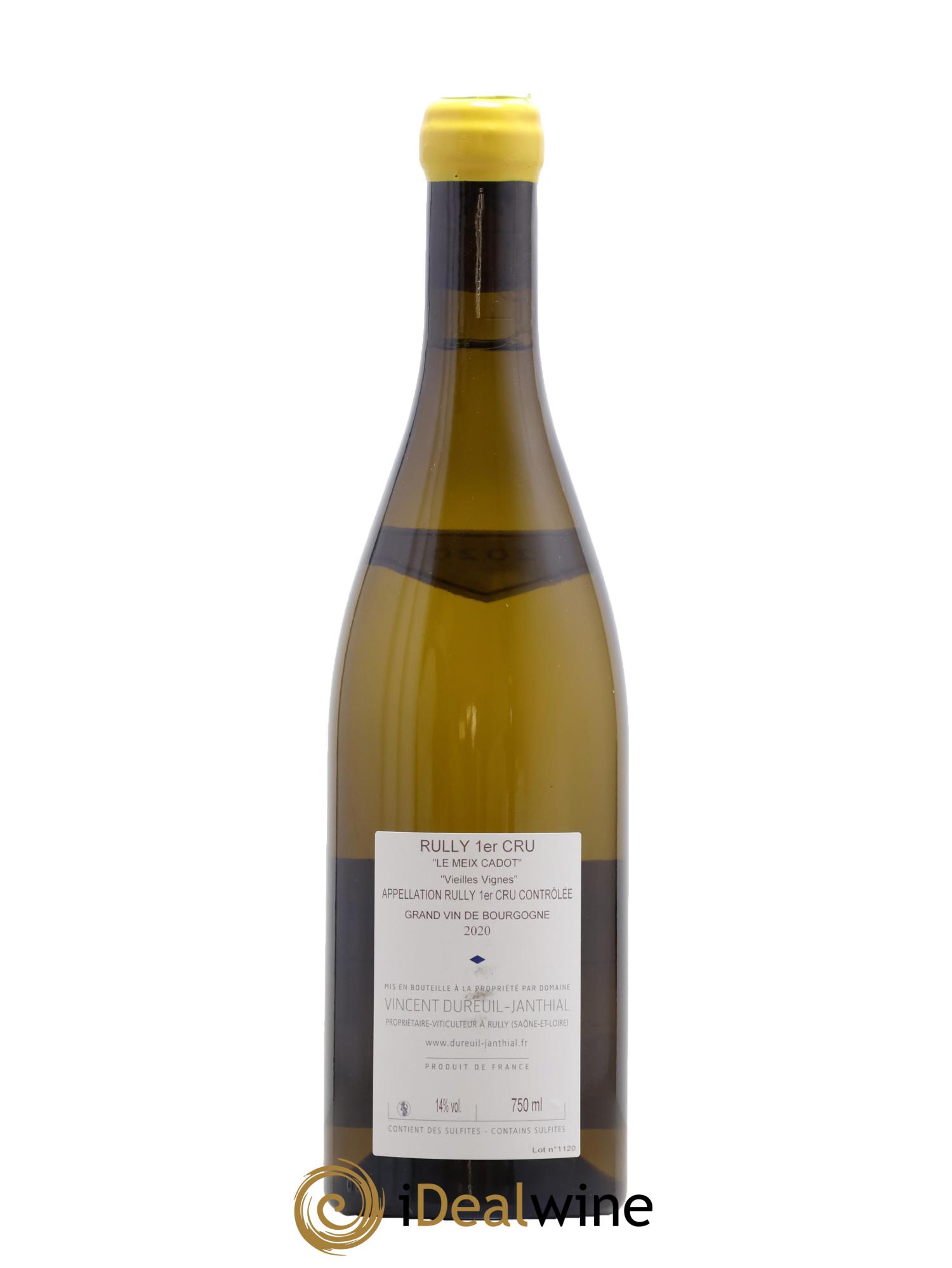 Rully 1er Cru Le Meix Cadot Vieilles Vignes Vincent Dureuil-Janthial 2020 - Lotto di 1 bottiglia - 1