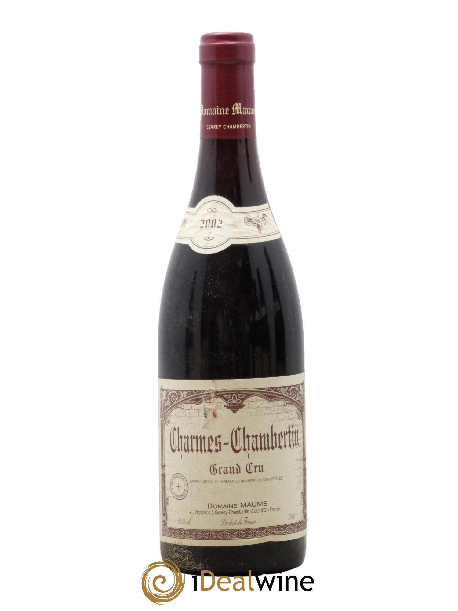 Charmes-Chambertin Grand Cru Maume (Domaine) 2002 - Lot of 1 bottle - 0