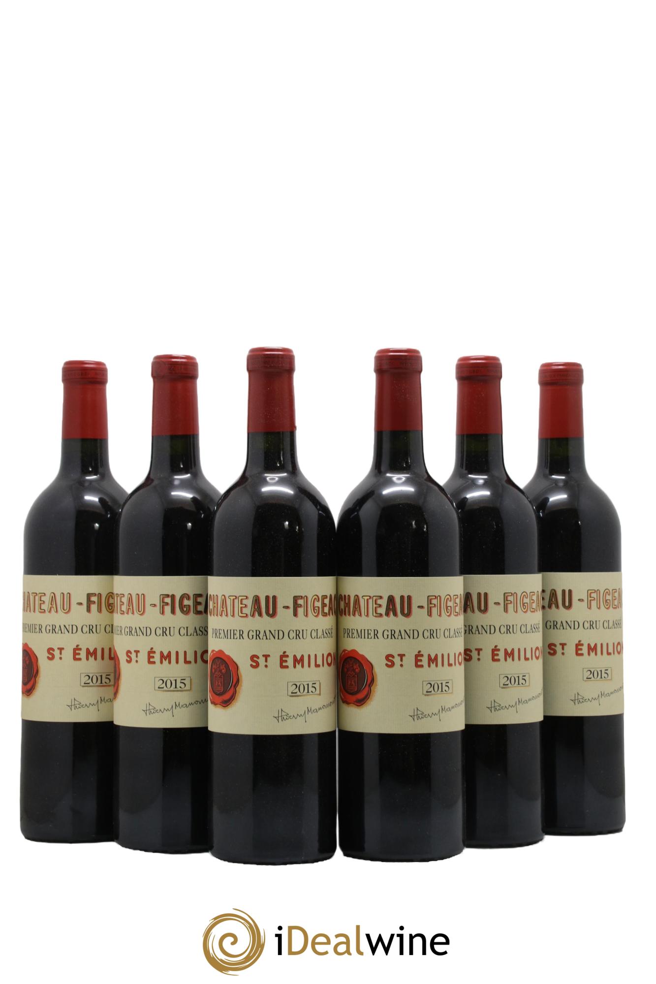 Château Figeac 1er Grand Cru Classé A 2015 - Lot of 6 bottles - 0