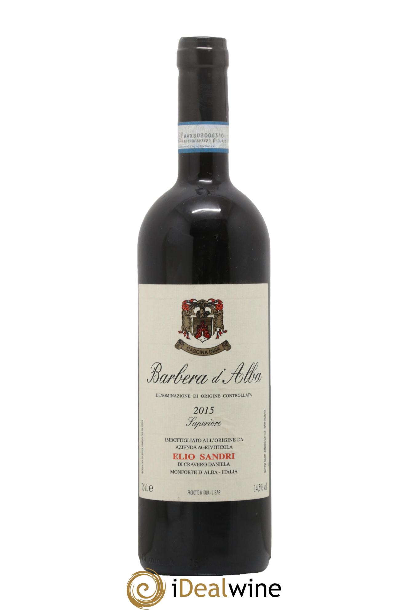 Barbera d'Alba DOC Superiore Élio Sandri 2015 - Posten von 1 Flasche - 0