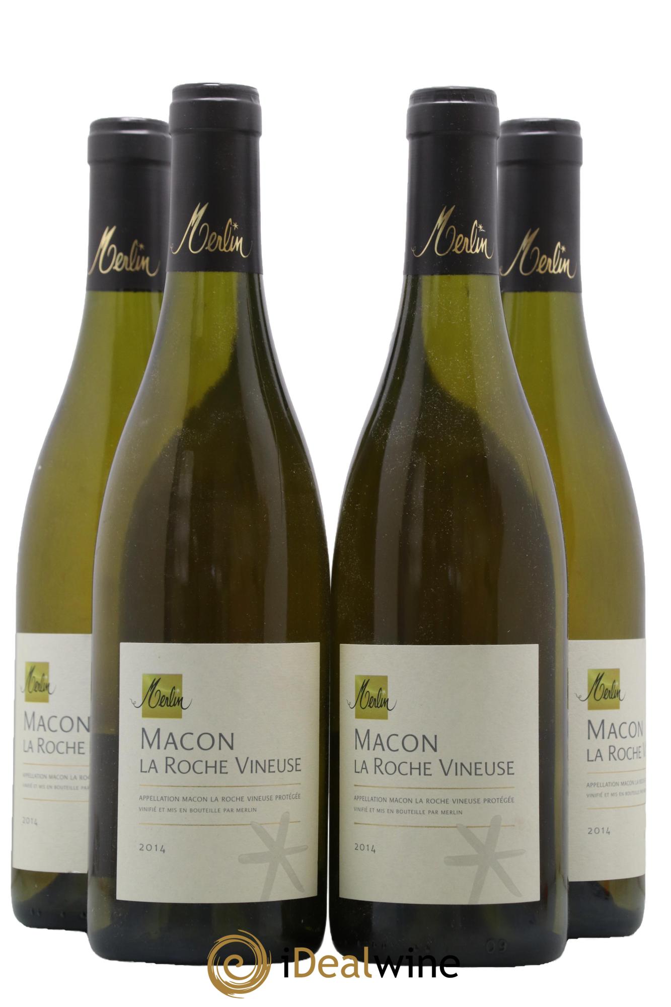 Mâcon La Roche Vineuse Olivier Merlin 2014 - Lot de 4 bouteilles - 0