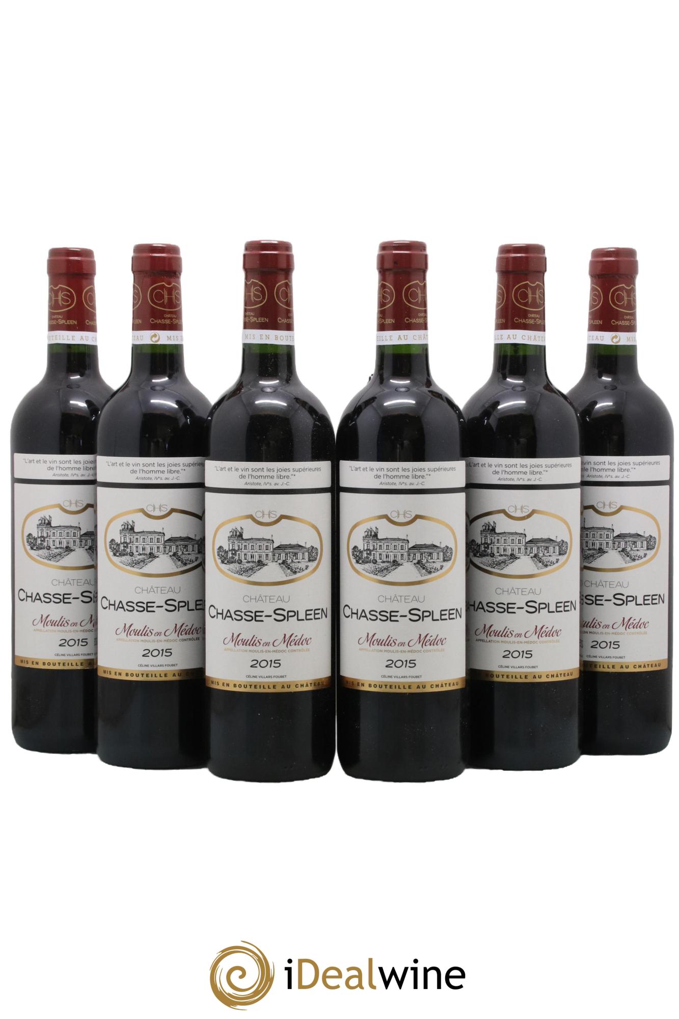 Château Chasse Spleen 2015 - Lot de 6 bouteilles - 0