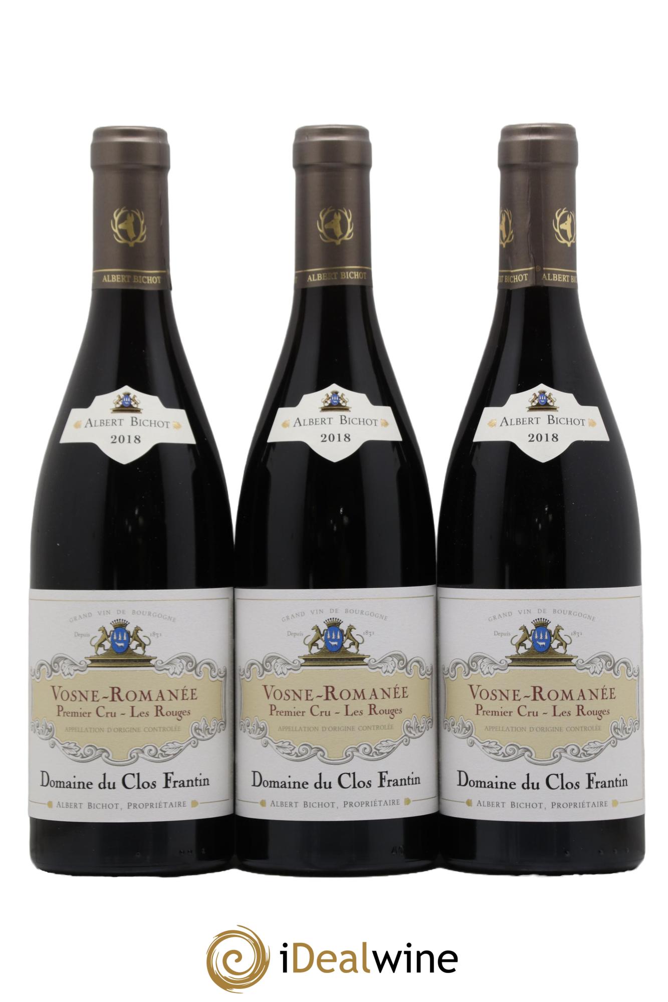 Vosne-Romanée 1er Cru Les Rouges Clos Frantin - Albert Bichot  2018 - Lot de 6 bouteilles - 1