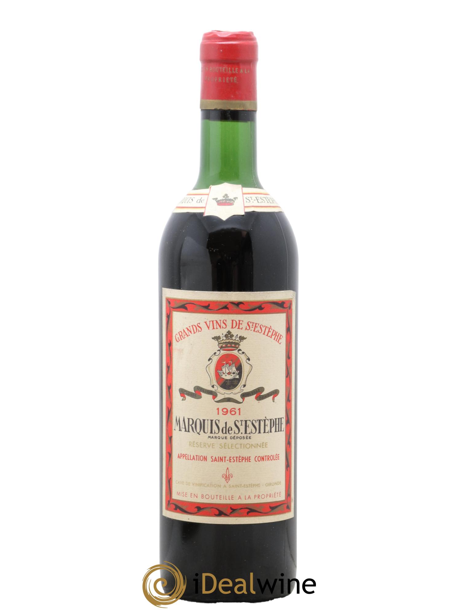 Marquis de Saint Estèphe  1961 - Lot de 1 bouteille - 0