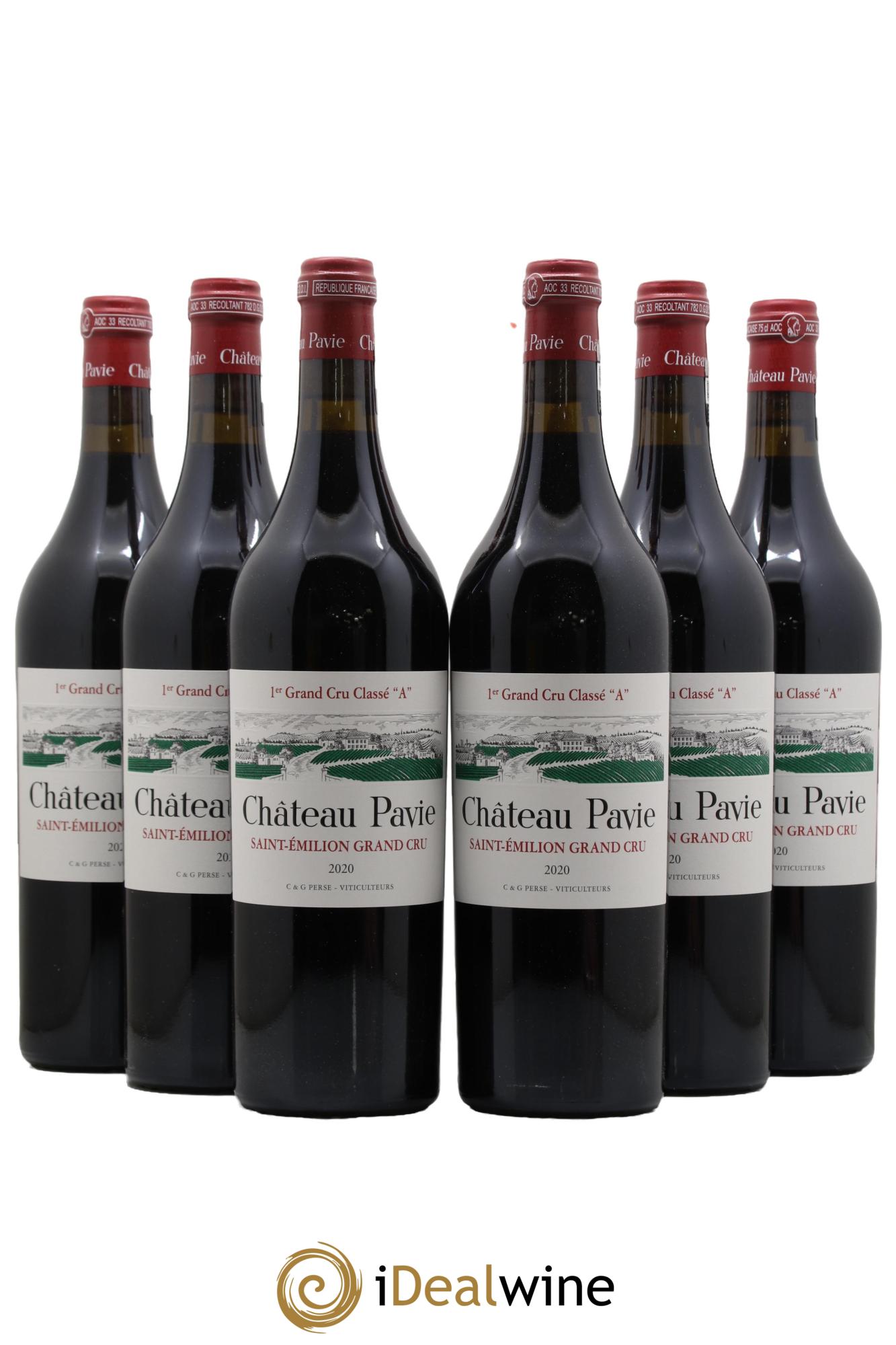 Château Pavie 1er Grand Cru Classé A 2020 - Lot de 6 bouteilles - 0