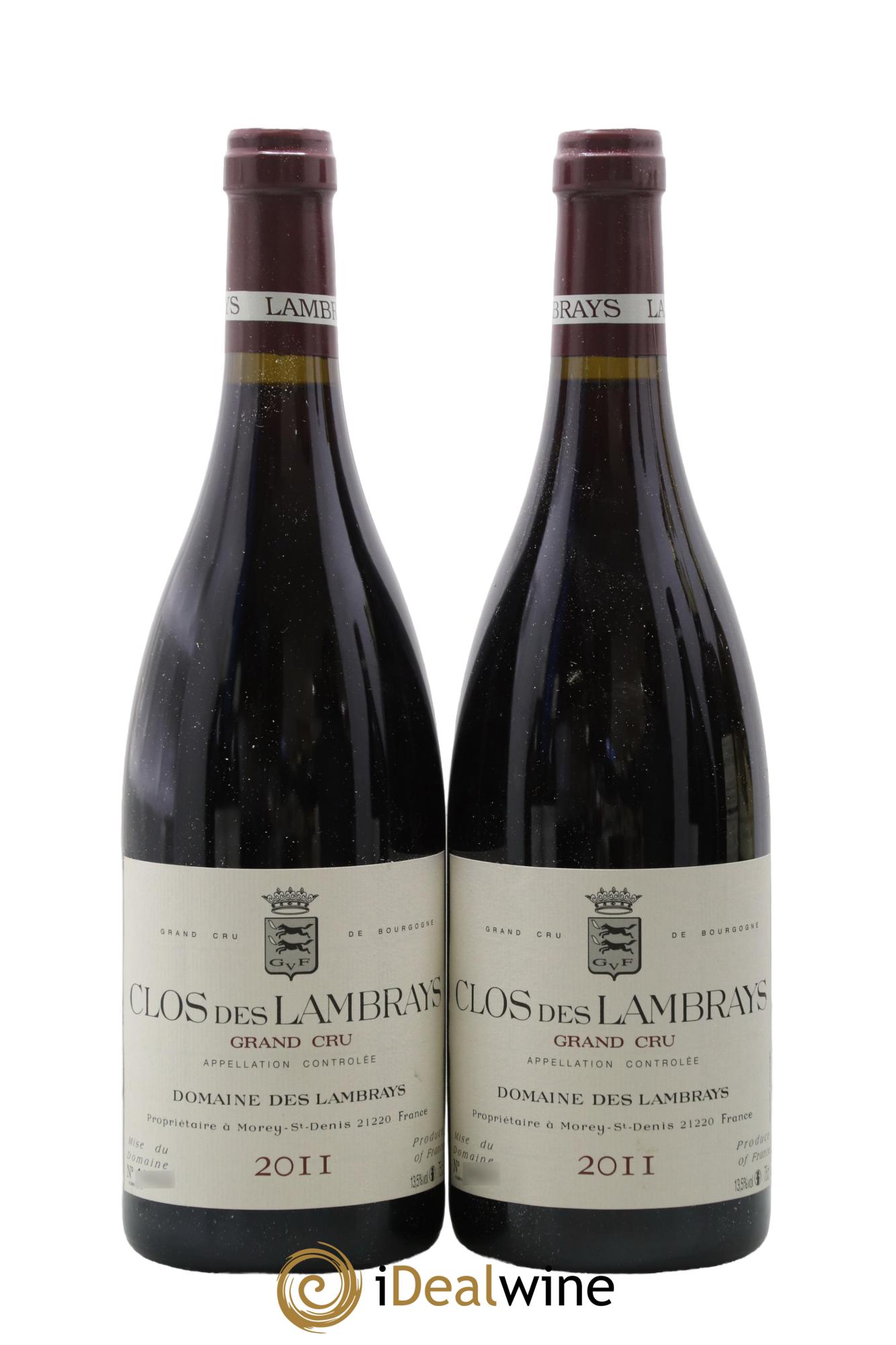 Clos des Lambrays Grand Cru Domaine des Lambrays 2011 - Lot of 2 bottles - 0