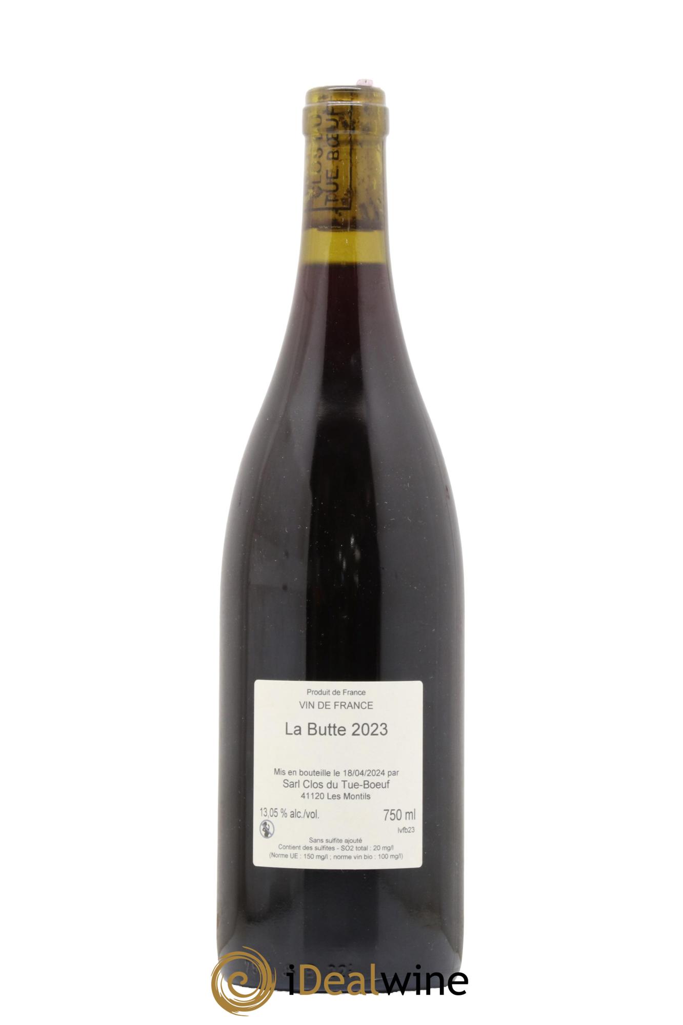 Vin de France La Butte Clos Tue Boeuf 2023 - Posten von 1 Flasche - 1