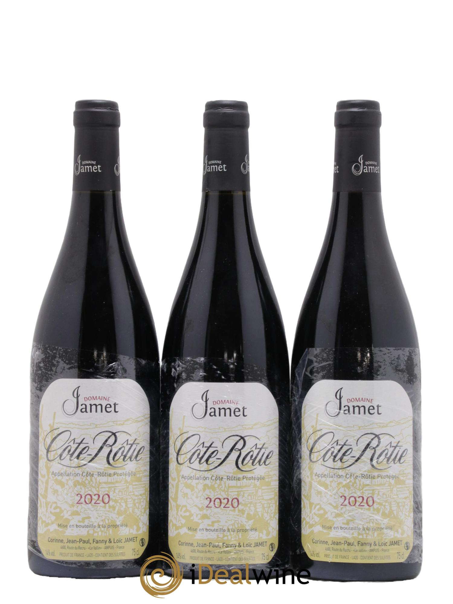 Côte-Rôtie Jamet (Domaine)  2020 - Lot de 3 bouteilles - 0