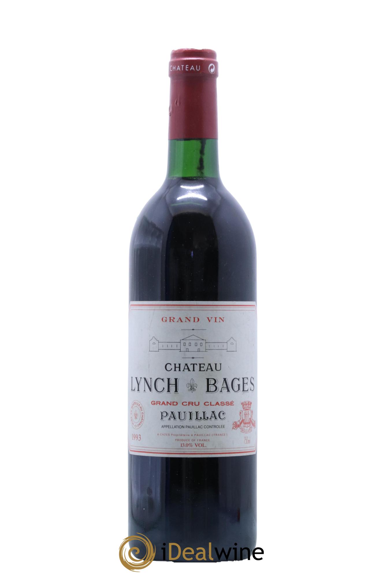 Château Lynch Bages 5ème Grand Cru Classé  1993 - Lot de 1 bouteille - 0