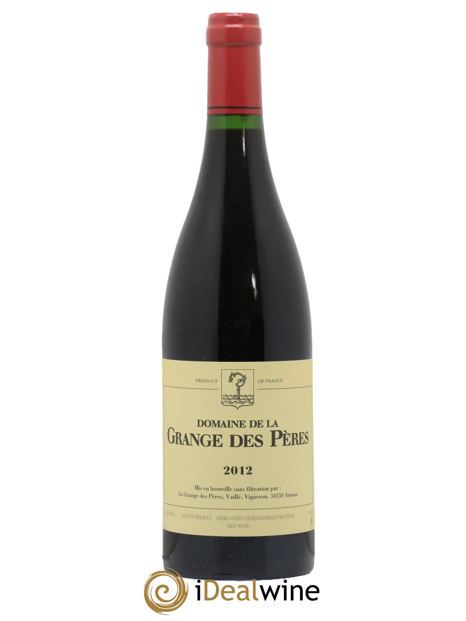 IGP Pays d'Hérault Grange des Pères Laurent Vaillé 2012 - Lot de 1 bouteille - 0