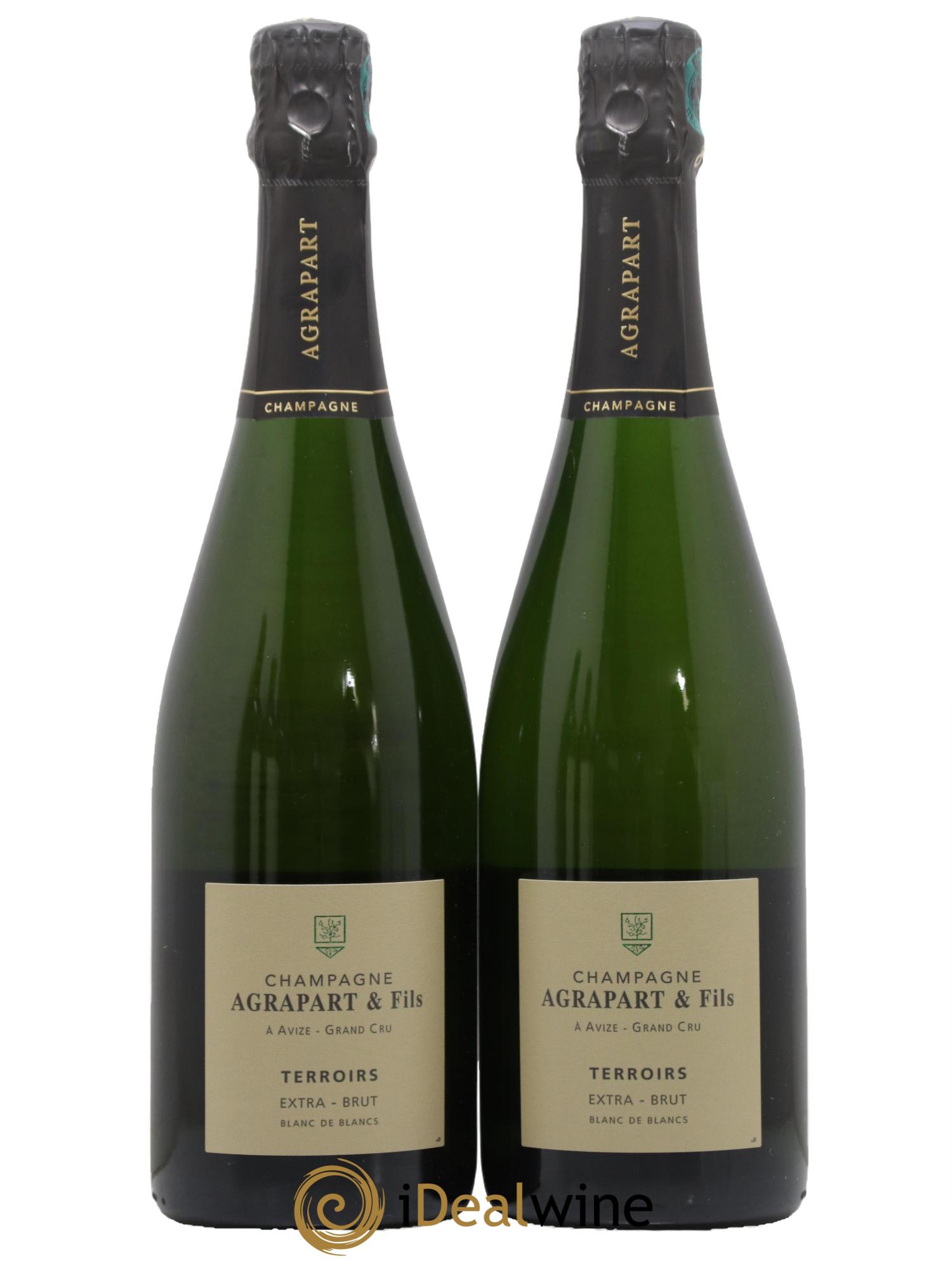 Terroirs Extra-Brut Blanc de blancs Agrapart & Fils - Posten von 2 Flaschen - 0